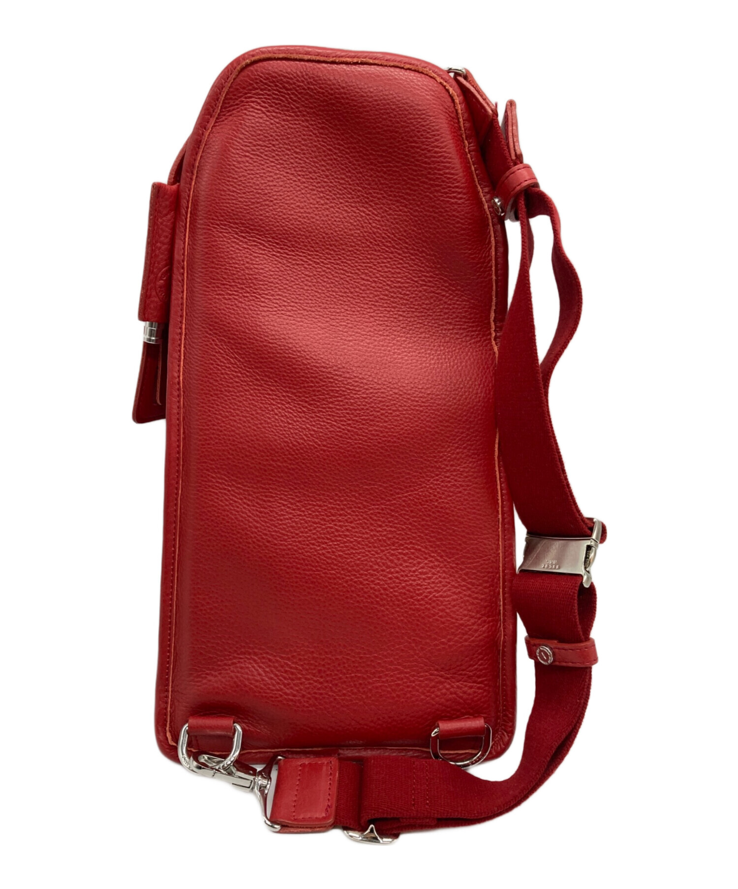 Pelle Morbida レッド ボディバッグ 中古・古着通販】PELLE MORBIDA (ペッレモルビダ) メイデン