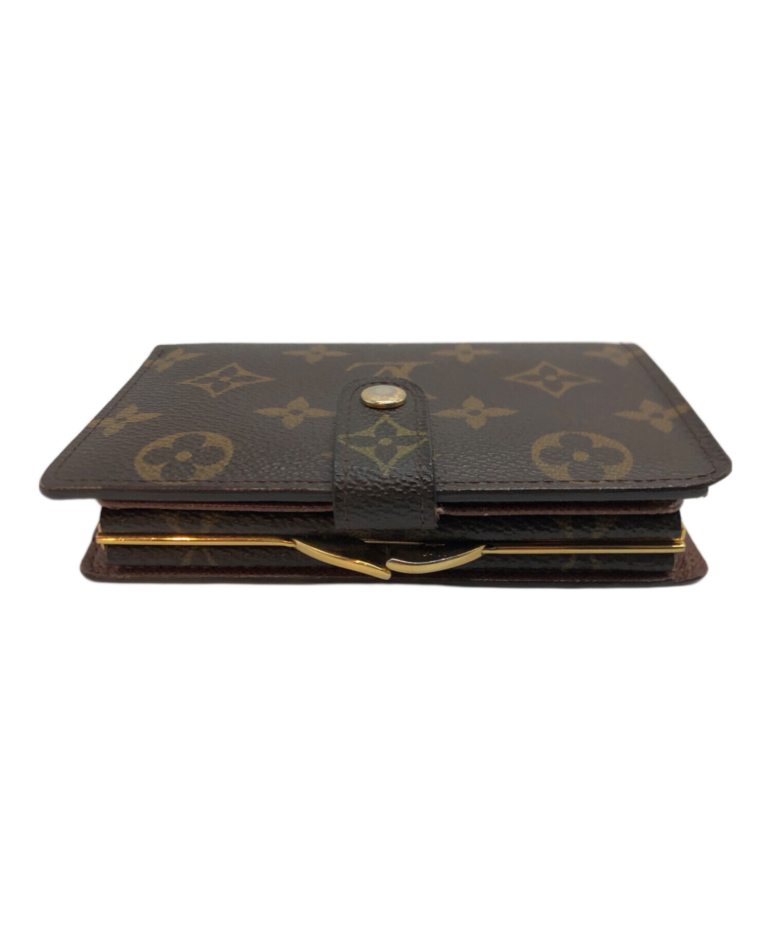 Louis Vuitton がま口ケース ダークブラウン 楽天 Vuitton Louis がま口ケース ブラウン がま口財布 ヴィトン