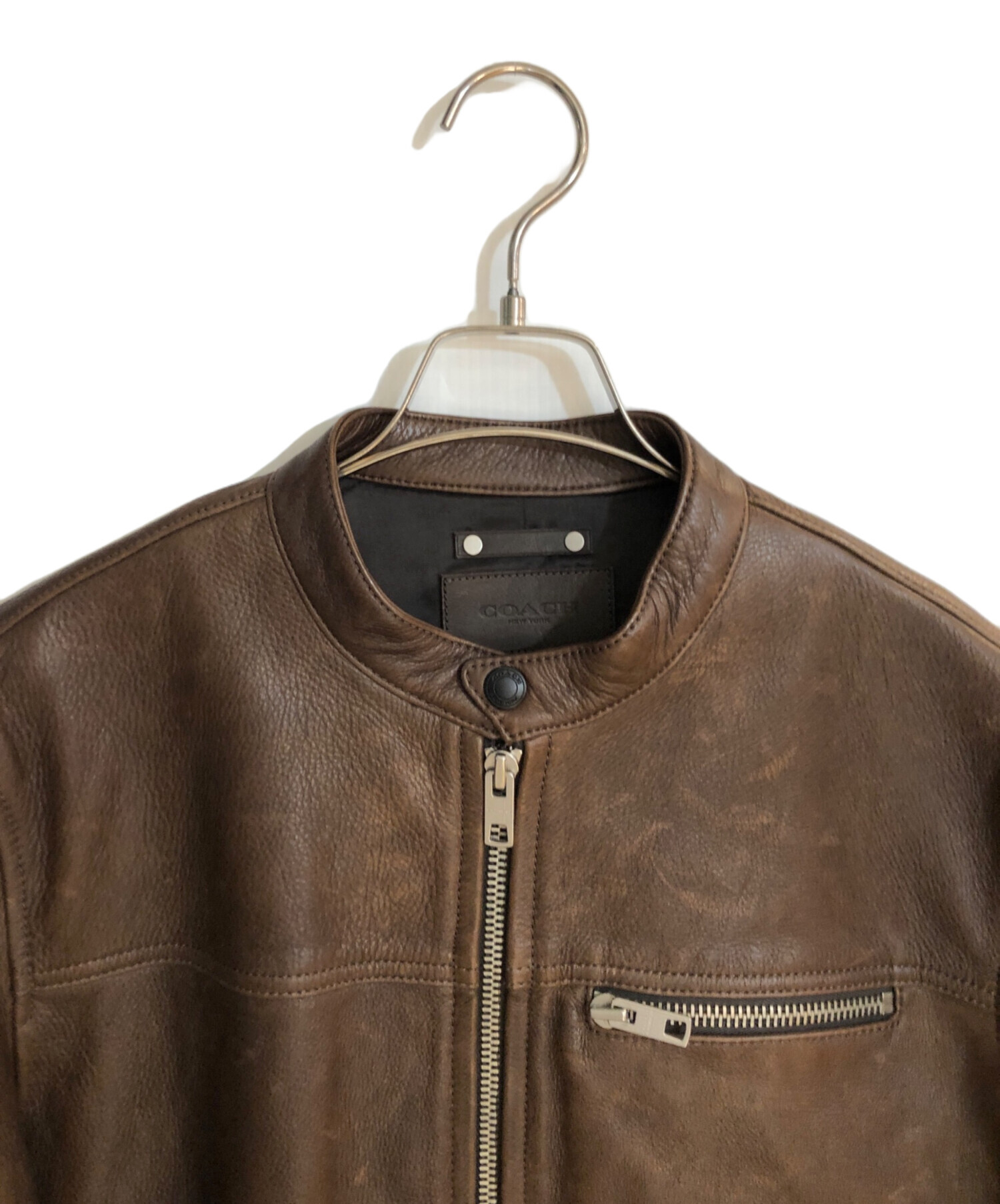 中古・古着通販】COACH (コーチ) シングルレザーライダースジャケット