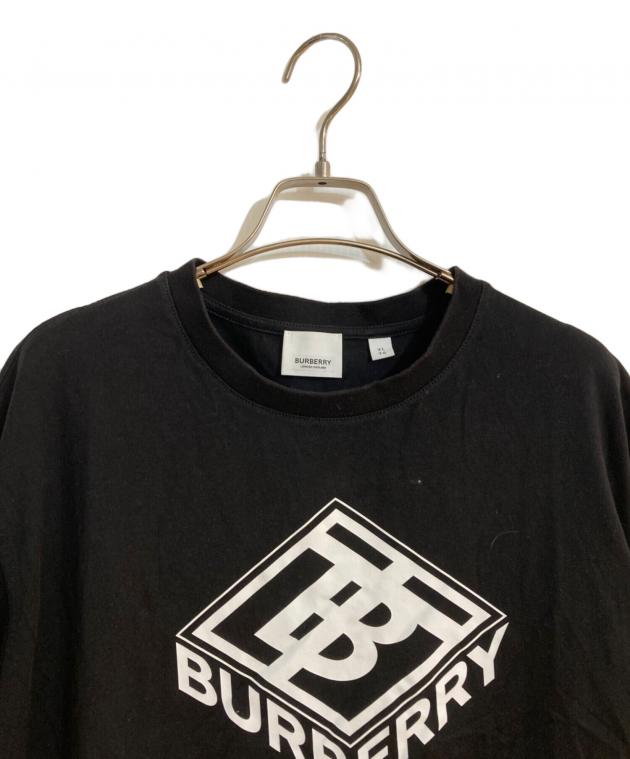 中古・古着通販】BURBERRY (バーバリー) ロゴTシャツ ブラック サイズ