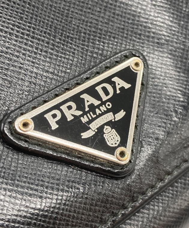 中古・古着通販】PRADA (プラダ) 三角ロゴプレート付きサフィアーノ長