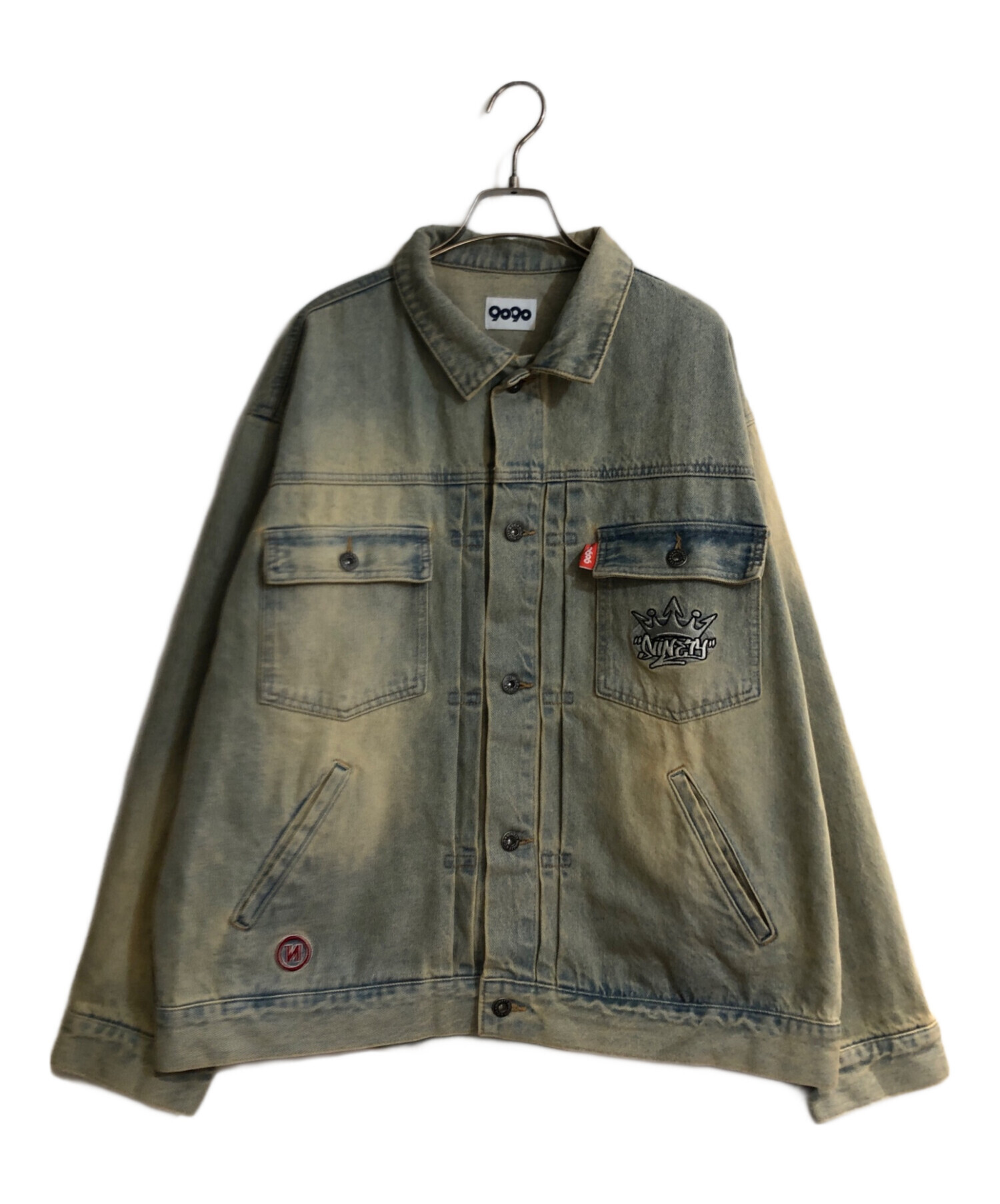 9090 Kingロゴ デニムジャケット 中古・古着通販】9090 (9090) King Logo Vintage Denim Jacket