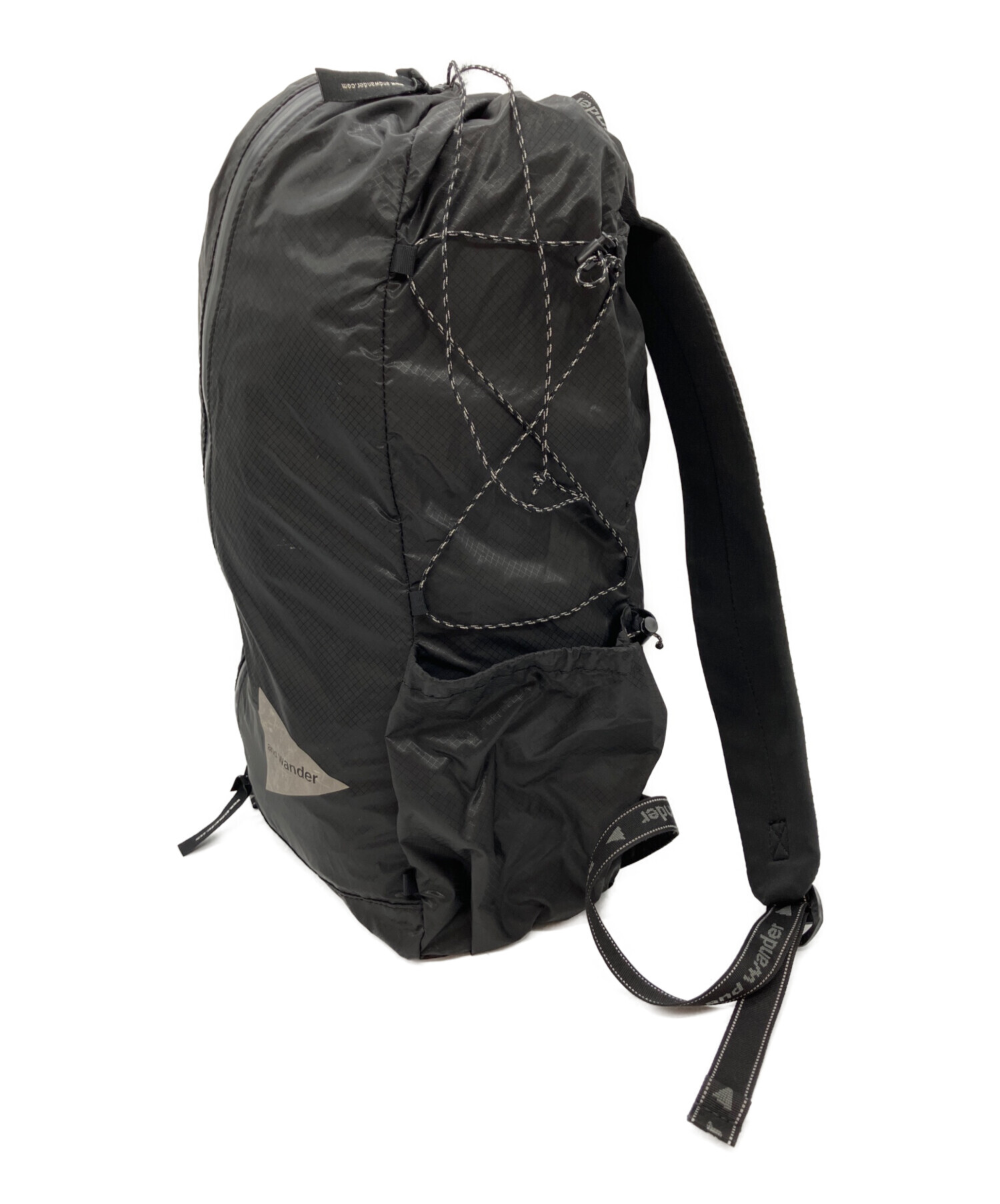新品 未使用 アンドワンダー シル デイパック ブラック コーデュラ 中古・古着通販】and wander (アンドワンダー) sil daypack ブラック