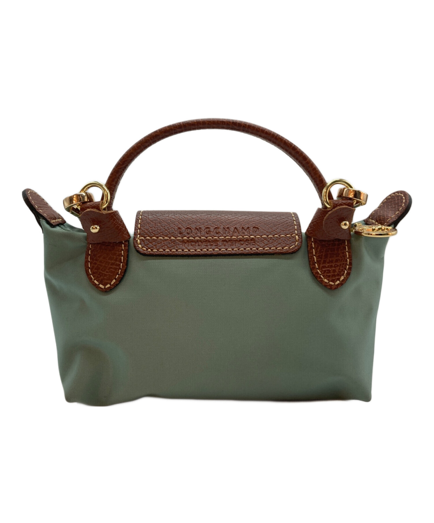 LONGCHAMP ロンシャン ショルダーバッグ  茶 【古着】【中古】【送料無料】 中古・古着通販】LONGCHAMP (ロンシャン) ルプリアージュXS ショルダー