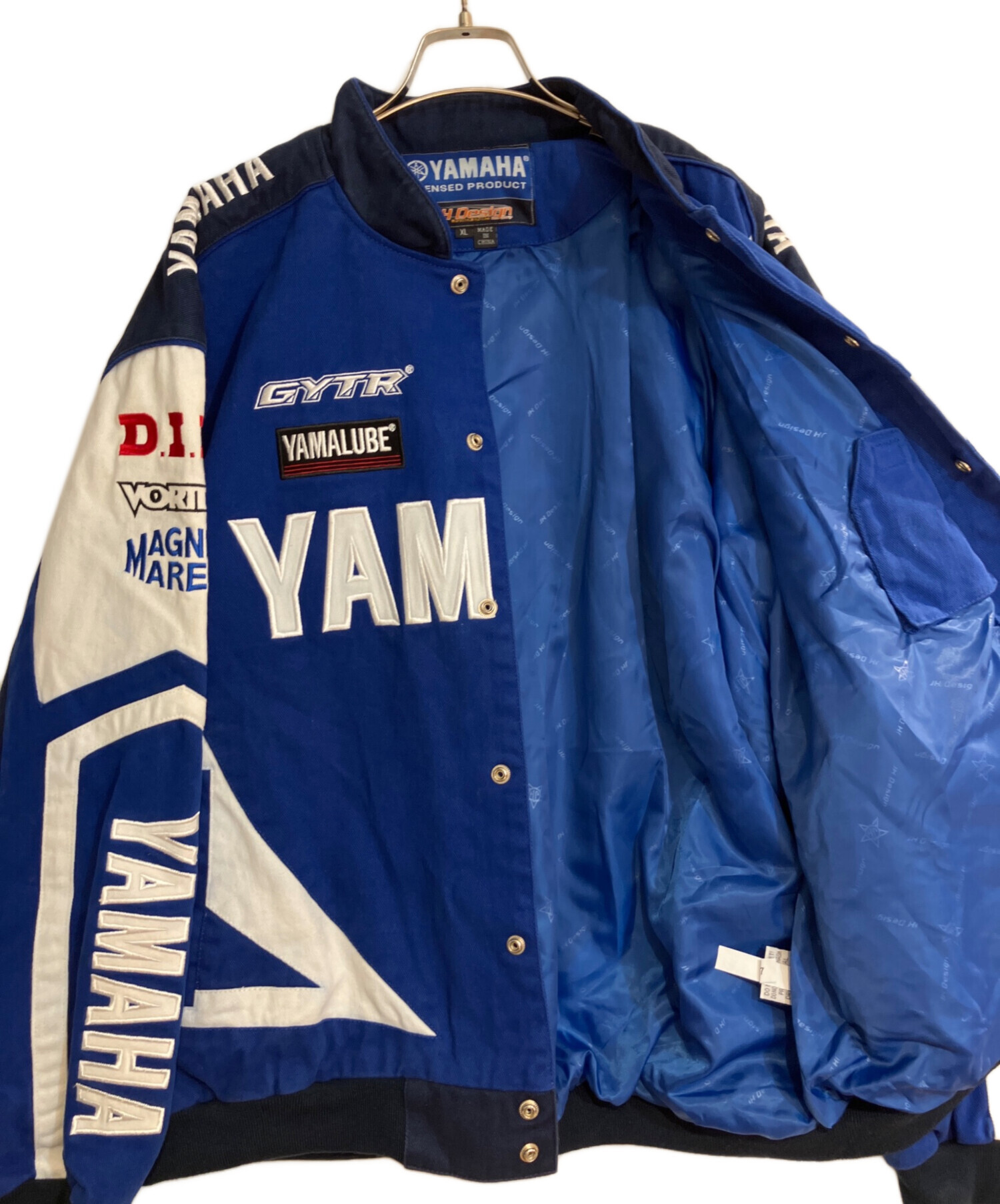 YAMAHA レーシングジャケット 青 中古・古着通販】JH Design (ジェイエイチデザイン) YAMAHA (ヤマハ