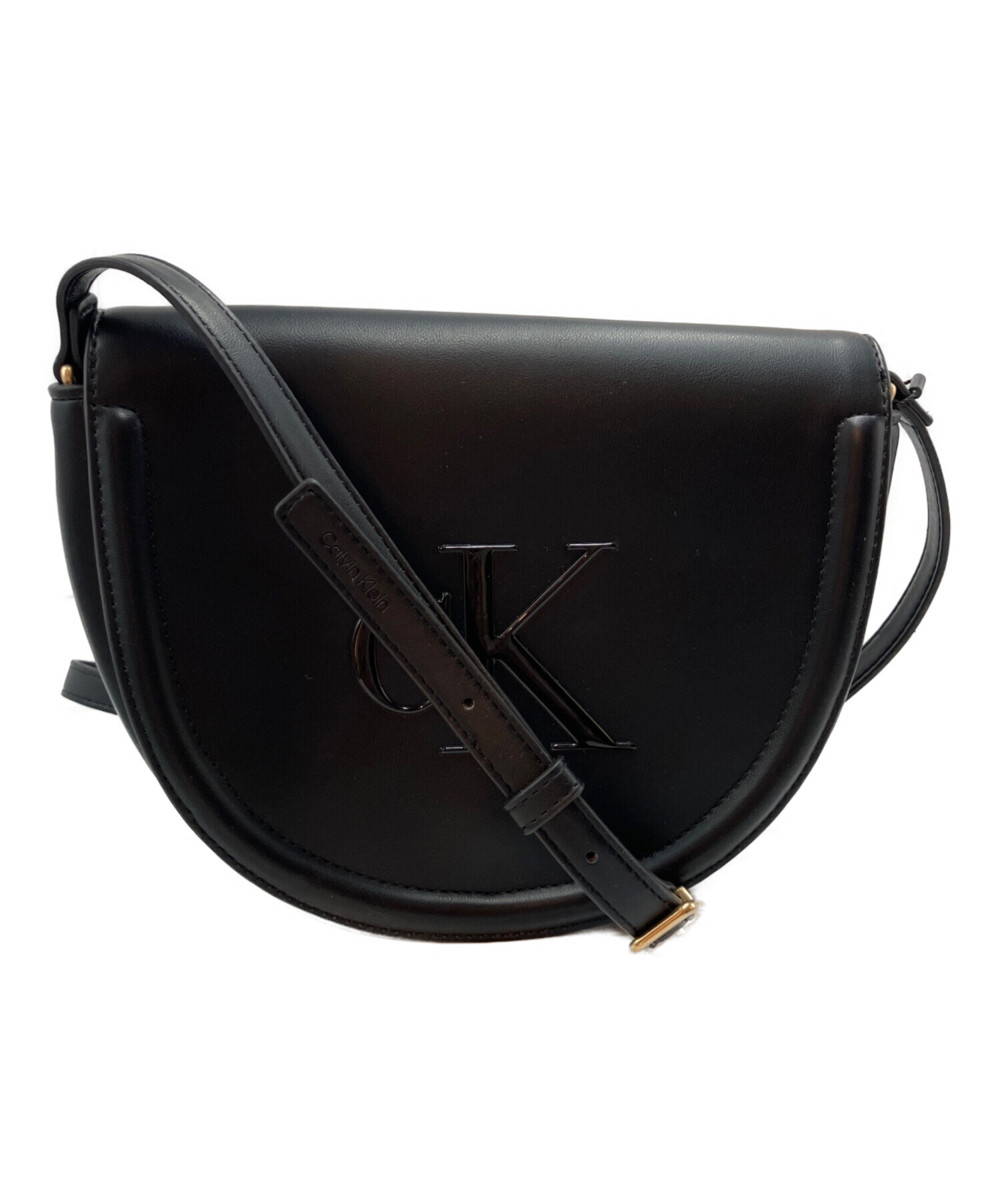新品未使用 カルバンクライン CK ロゴ 斜めがけ ショルダーバッグ ブラック 中古・古着通販】Calvin Klein (カルバンクライン) ロゴショルダー
