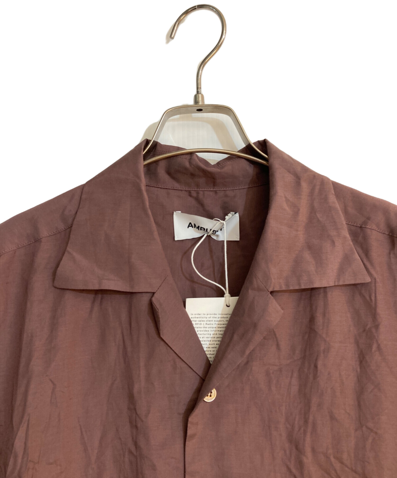 中古・古着通販】AMBUSH (アンブッシュ) S/S Satin Shirt ブラウン