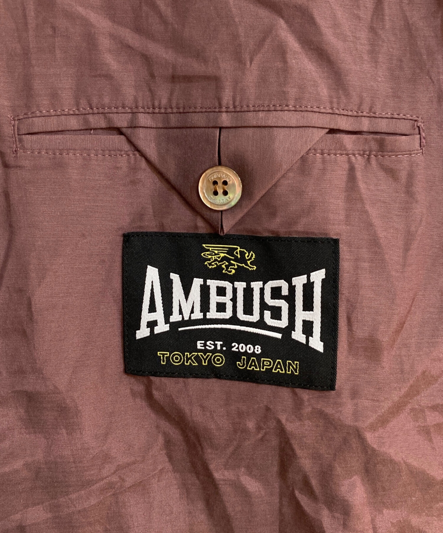 中古・古着通販】AMBUSH (アンブッシュ) S/S Satin Shirt ブラウン