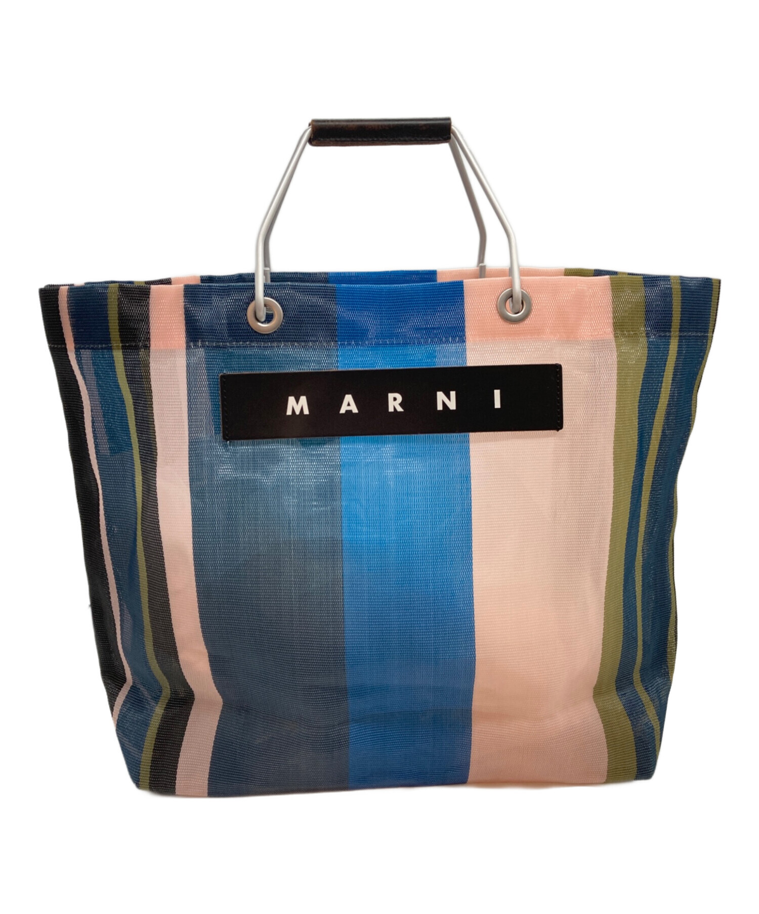 中古・古着通販】MARNI (マルニ) MARNI MARKET STRIPE BAG ピンク