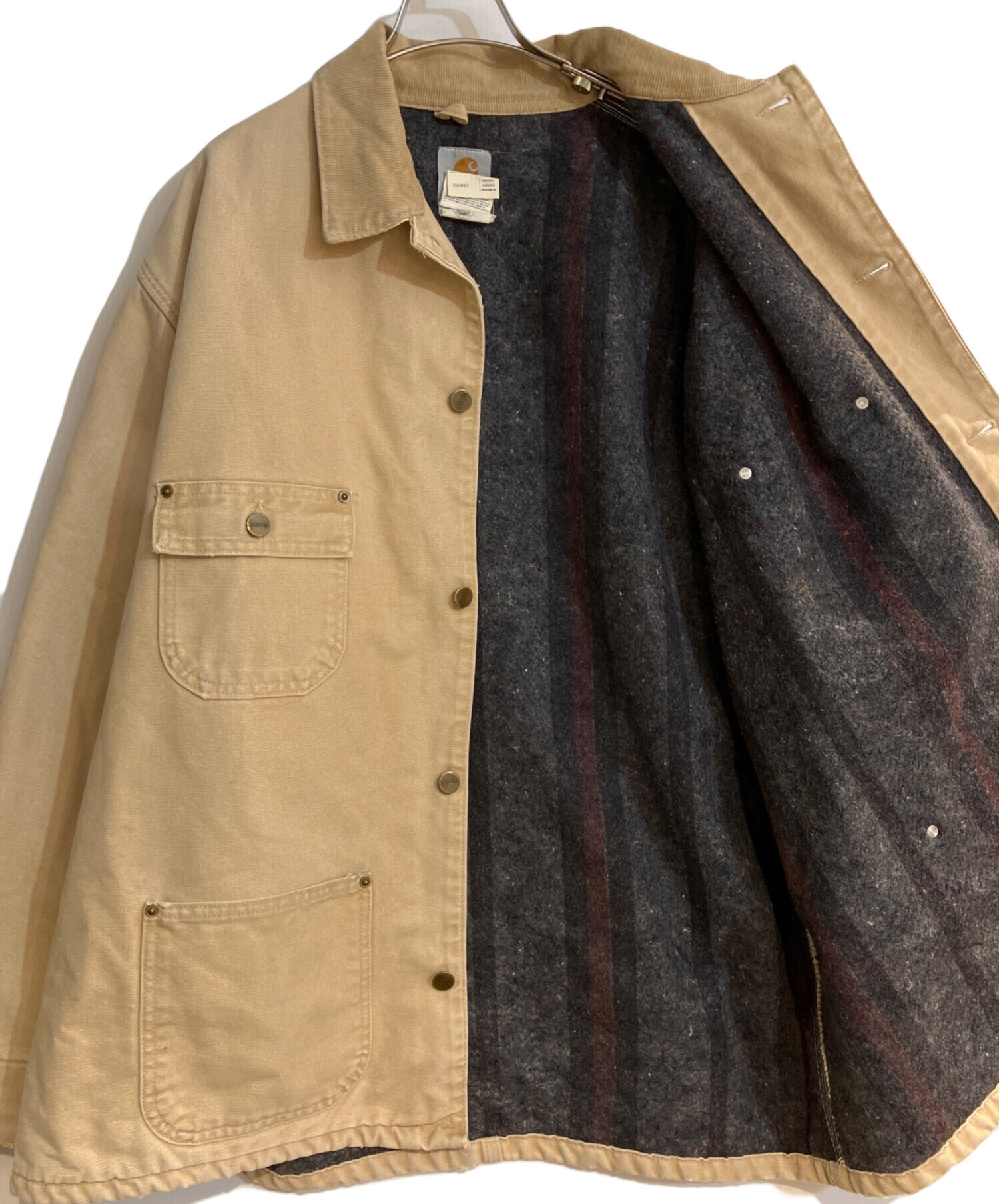 中古・古着通販】CarHartt (カーハート) USA製 チョアコート ベージュ