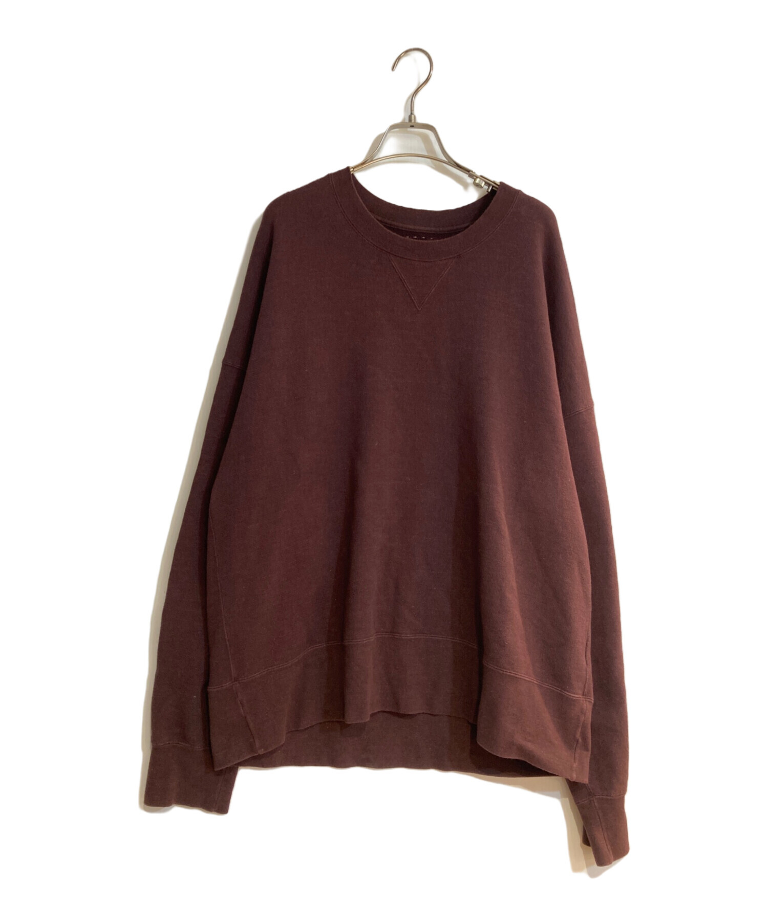 中古・古着通販】VISVIM (ビズビム) COURT SWEAT L/S ボルドー サイズ 中古・古着通販】VISVIM (ビズビム) COURT SWEAT L/S ボルドー サイズ