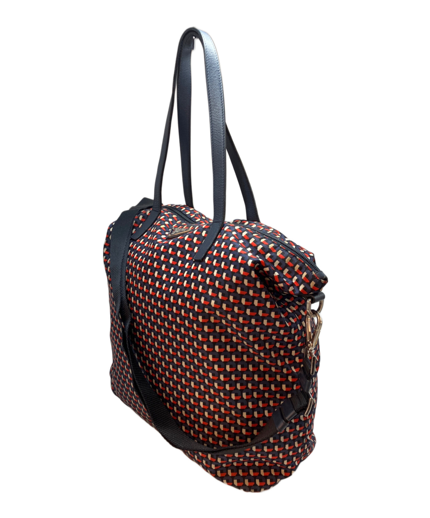 中古・古着通販】PRADA (プラダ) ナイロン2WAYバッグ ネイビー 