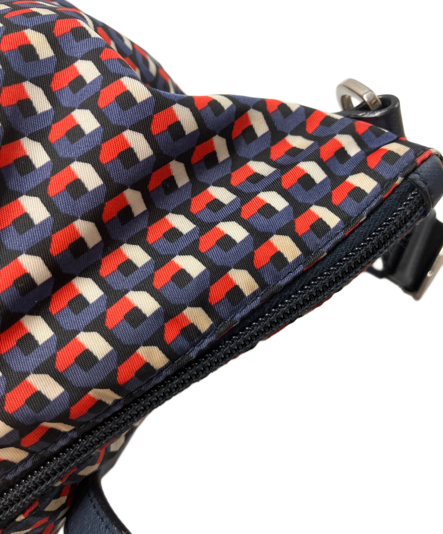 PRADAナイロン2wayバック 中古・古着通販】PRADA (プラダ) ナイロン2WAYバッグ ネイビー