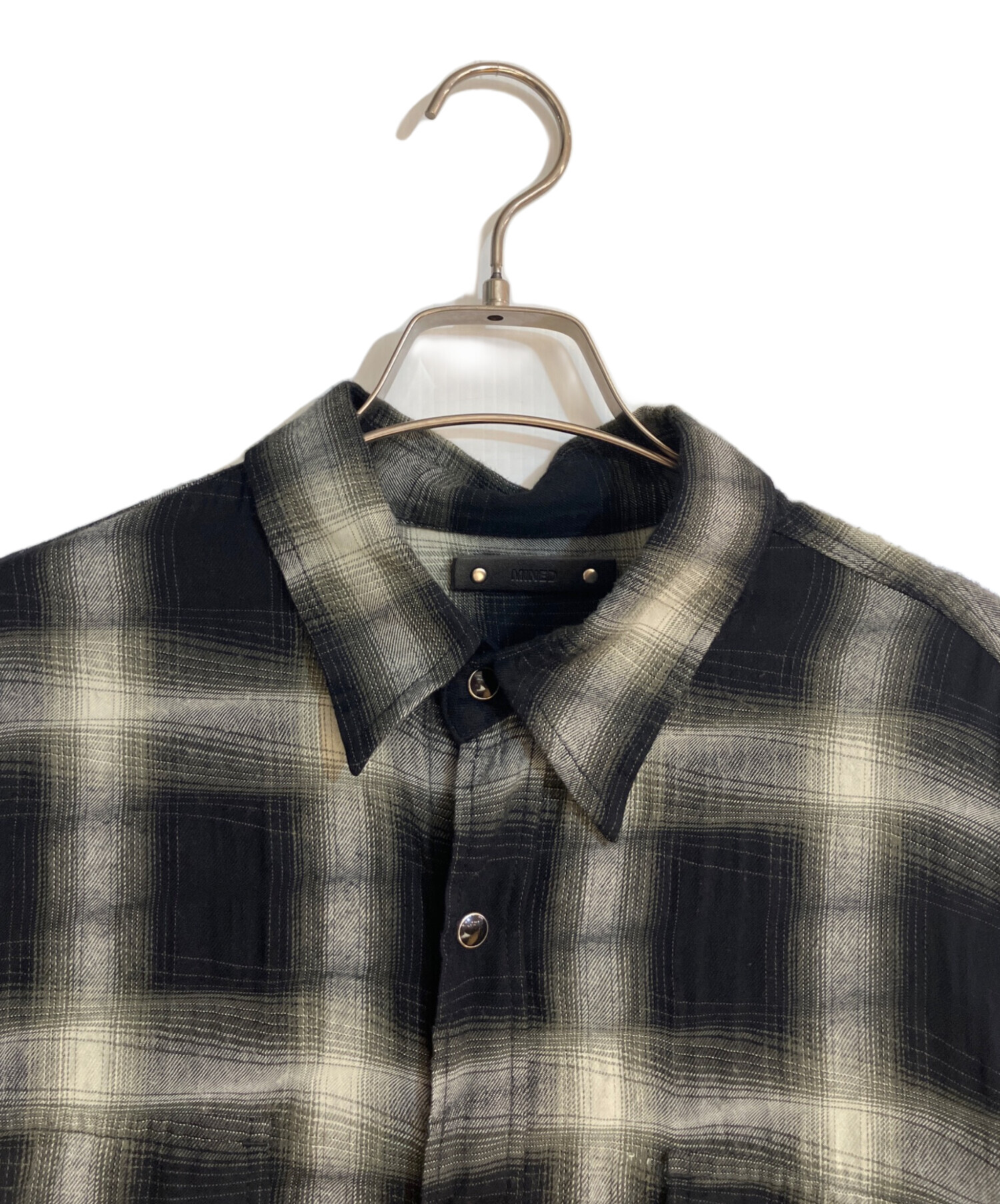 中古・古着通販】MINEDENIM (マインデニム) Distortion Ombre Check L