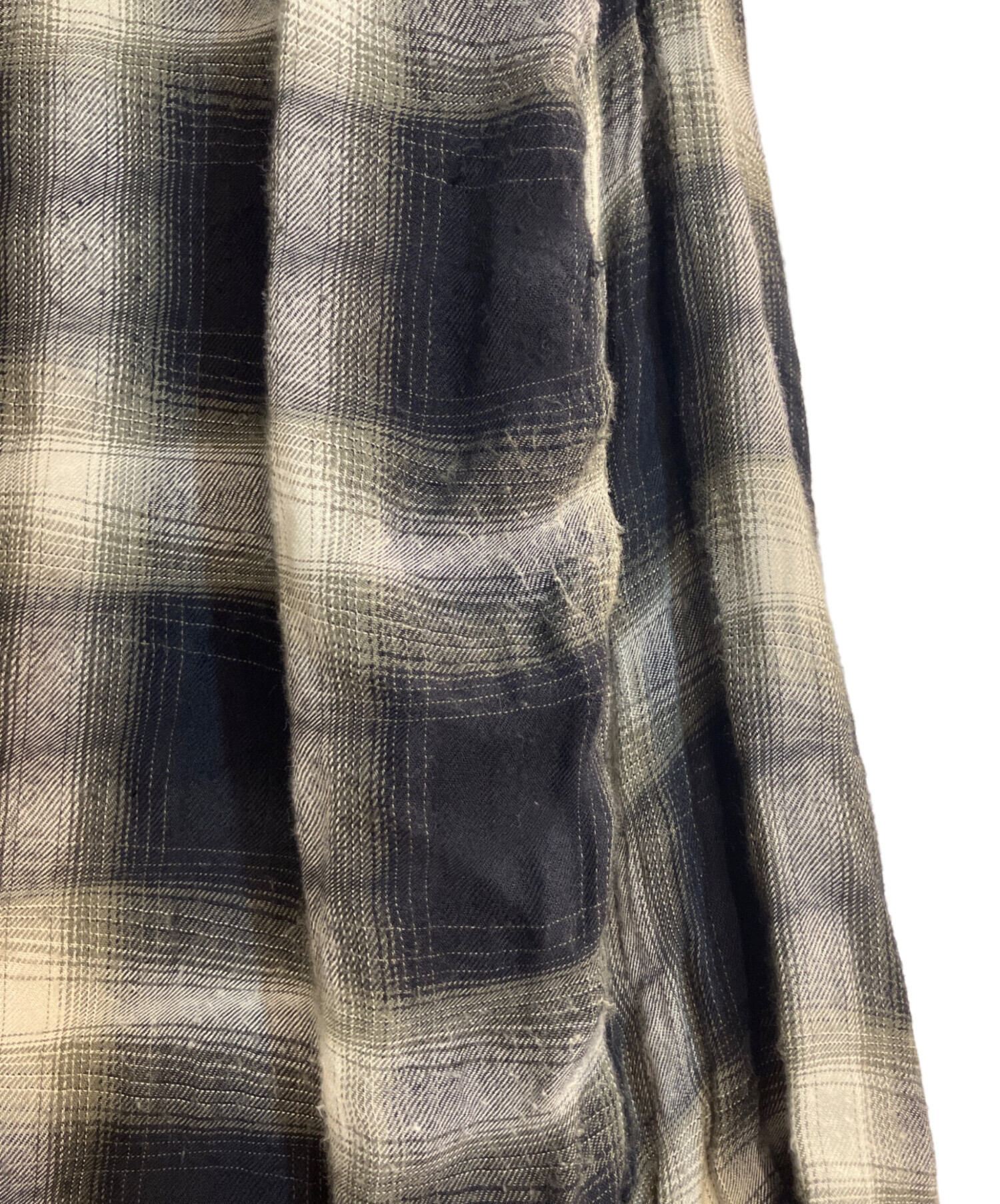 中古・古着通販】MINEDENIM (マインデニム) Distortion Ombre Check L