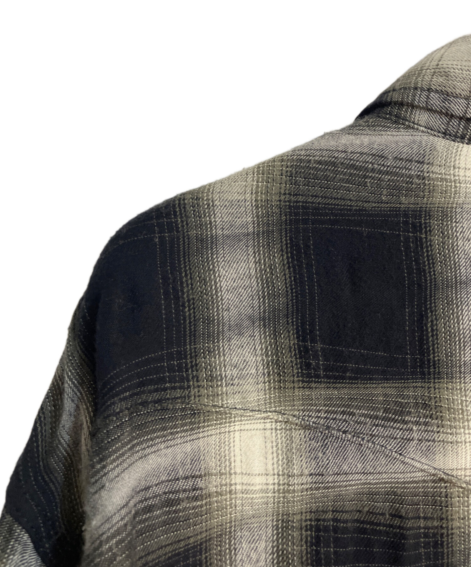 中古・古着通販】MINEDENIM (マインデニム) Distortion Ombre Check L