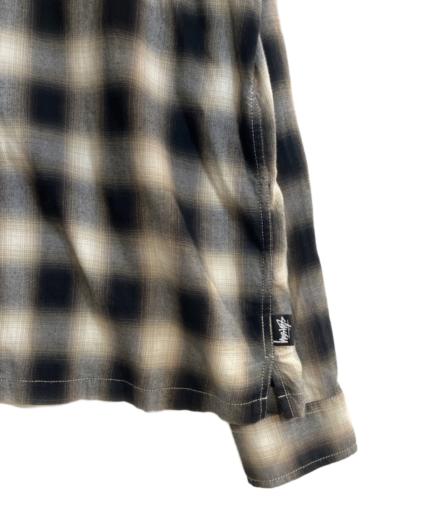 中古・古着通販】stussy (ステューシー) 23fw PLAID ZIP SHIRT