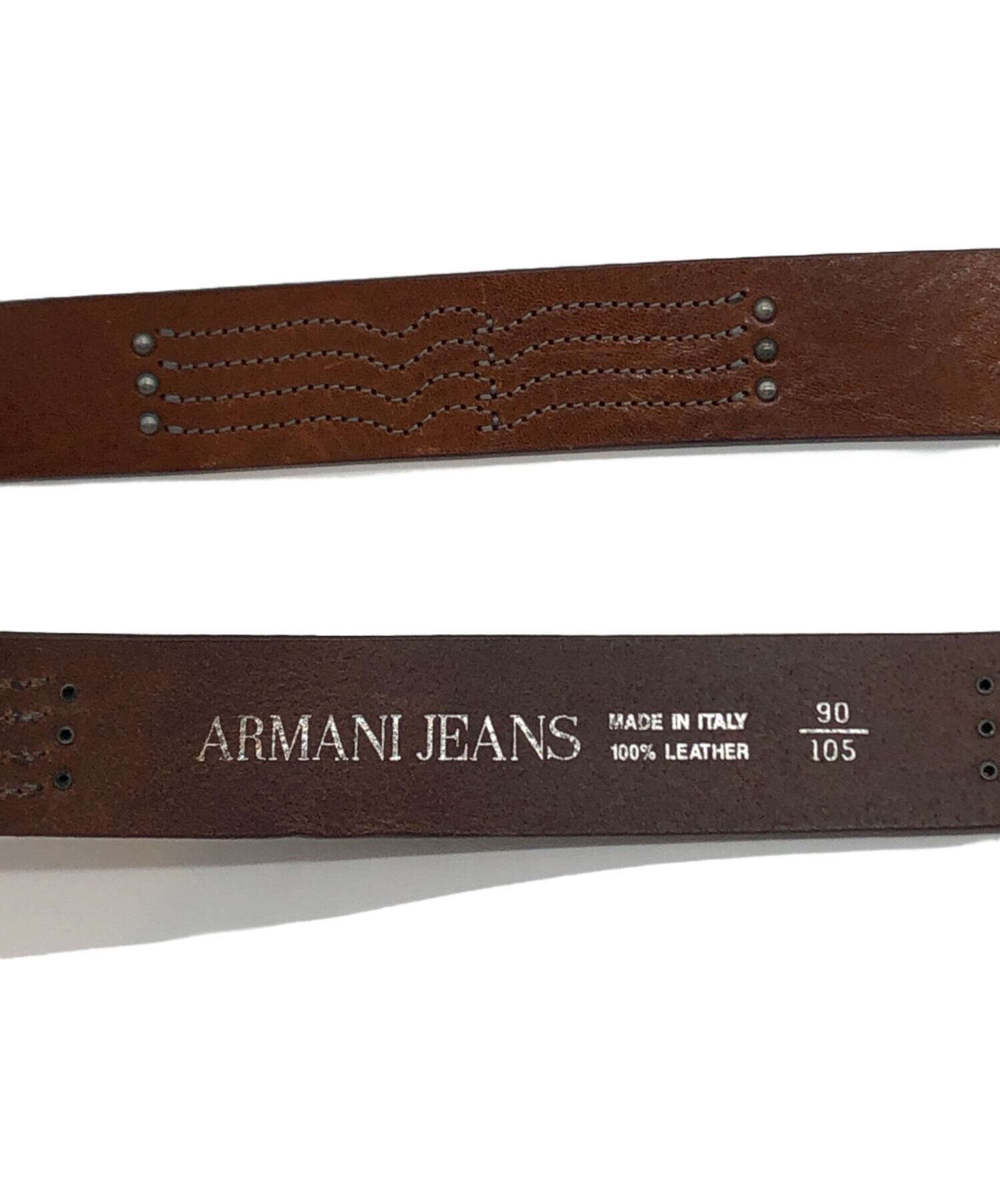 中古・古着通販】ARMANI JEANS (アルマーニジーンズ) ロゴベルト