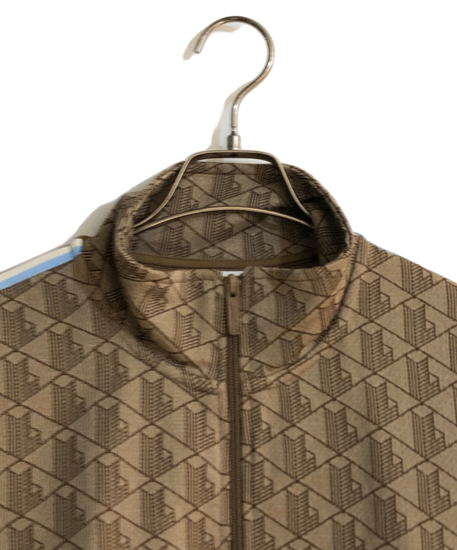 <美品> LACOSTE ラコステ モノグラム トラックジャケット / ブラウン 中古・古着通販】LACOSTE (ラコステ) モノグラムジャカードトラック