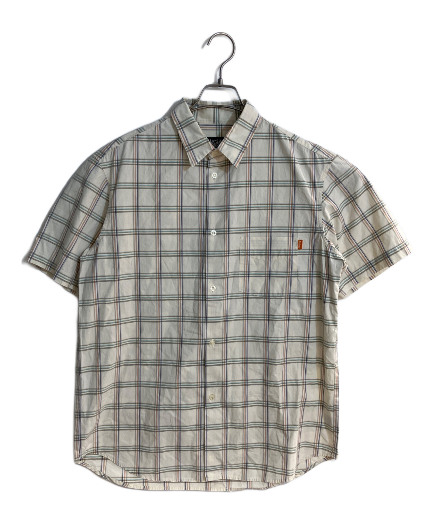 中古・古着通販】stussy (ステューシー) オールド半袖チェックシャツ