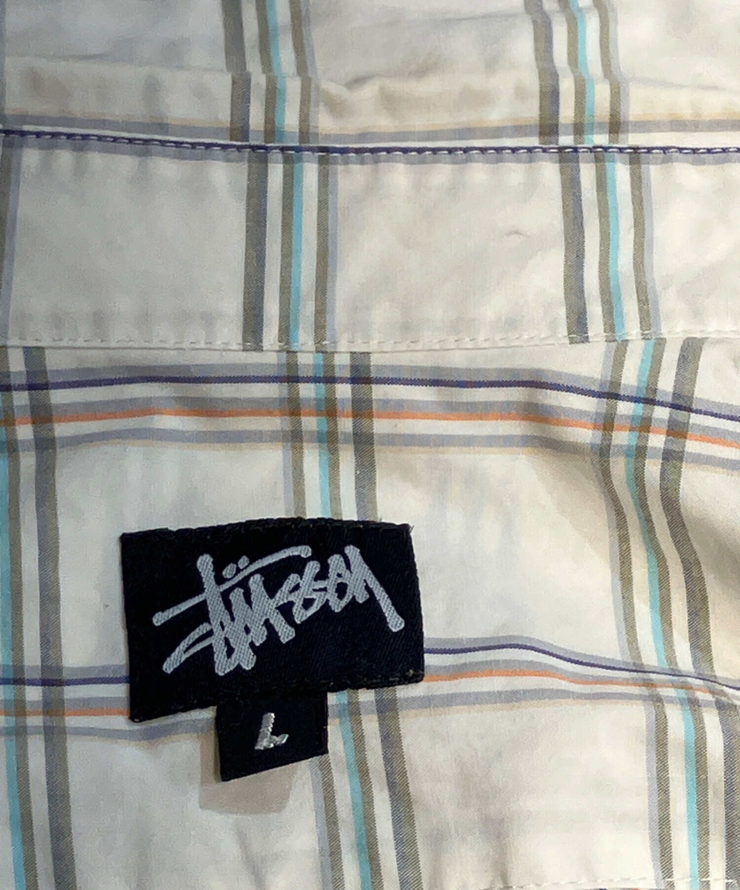 中古・古着通販】stussy (ステューシー) オールド半袖チェックシャツ