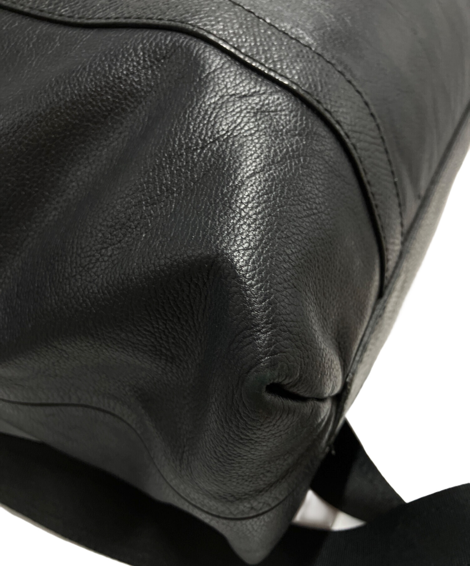 GIORGIO ARMANI 2wayショルダー　レザー　バッグ　黒 中古・古着通販】GIORGIO ARMANI (ジョルジョアルマーニ) レザー2WAY