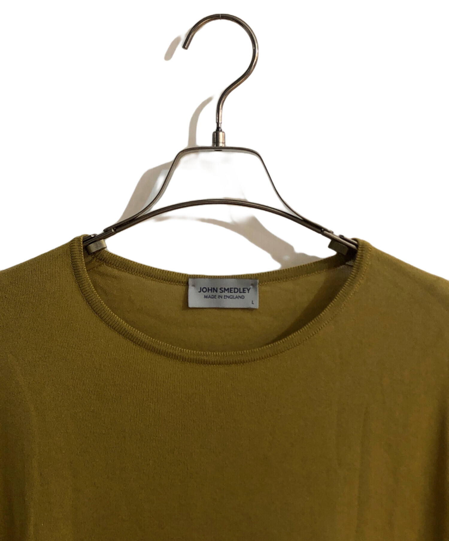 JOHN SMEDLEY ジョンスメドレー マフラー - マスタード系 【古着】【中古】 JOHN SMEDLEY - JOHN SMEDLEY ジョンスメドレー マフラー - マスタード