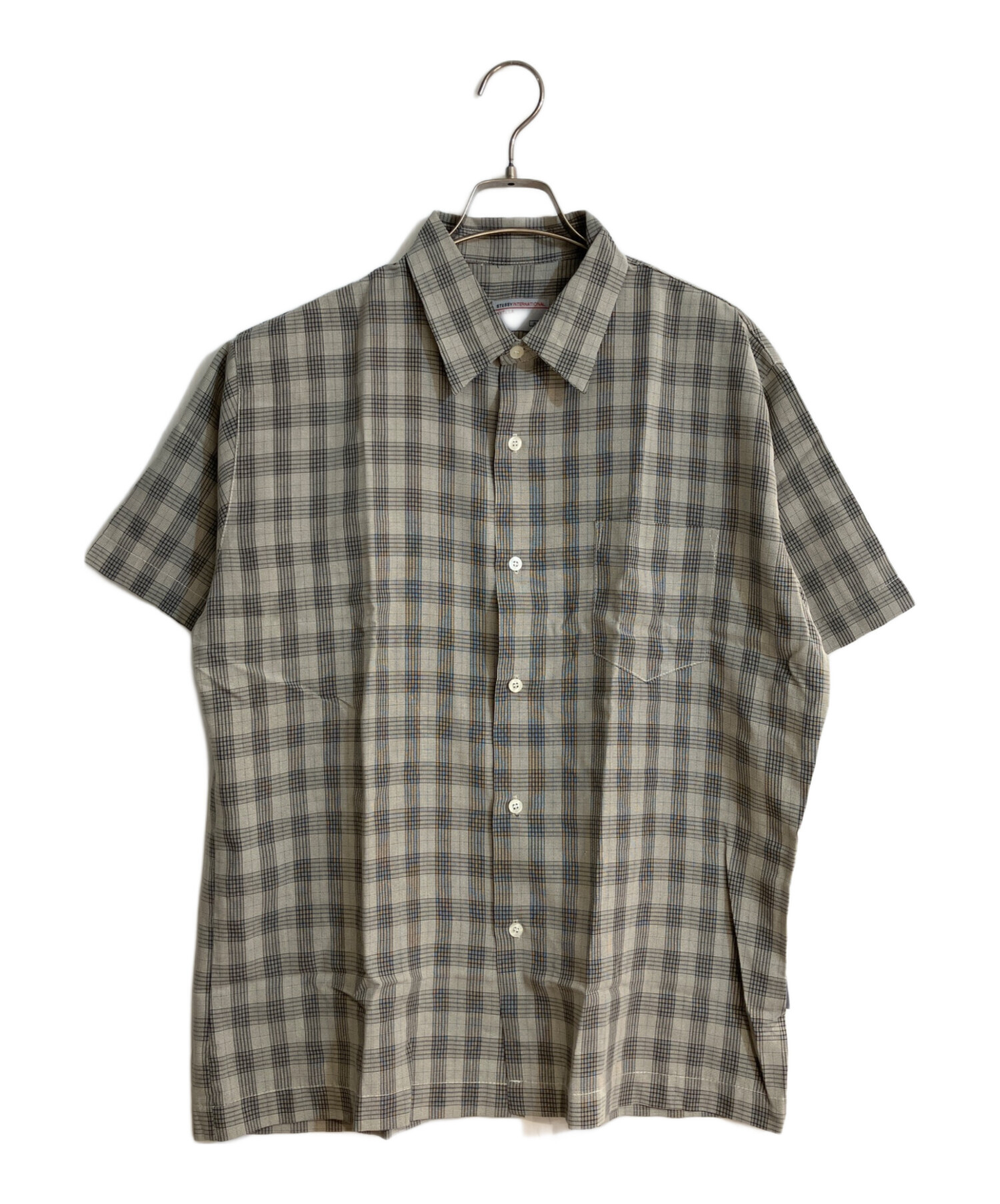 中古・古着通販】stussy (ステューシー) オールド半袖チェックシャツ