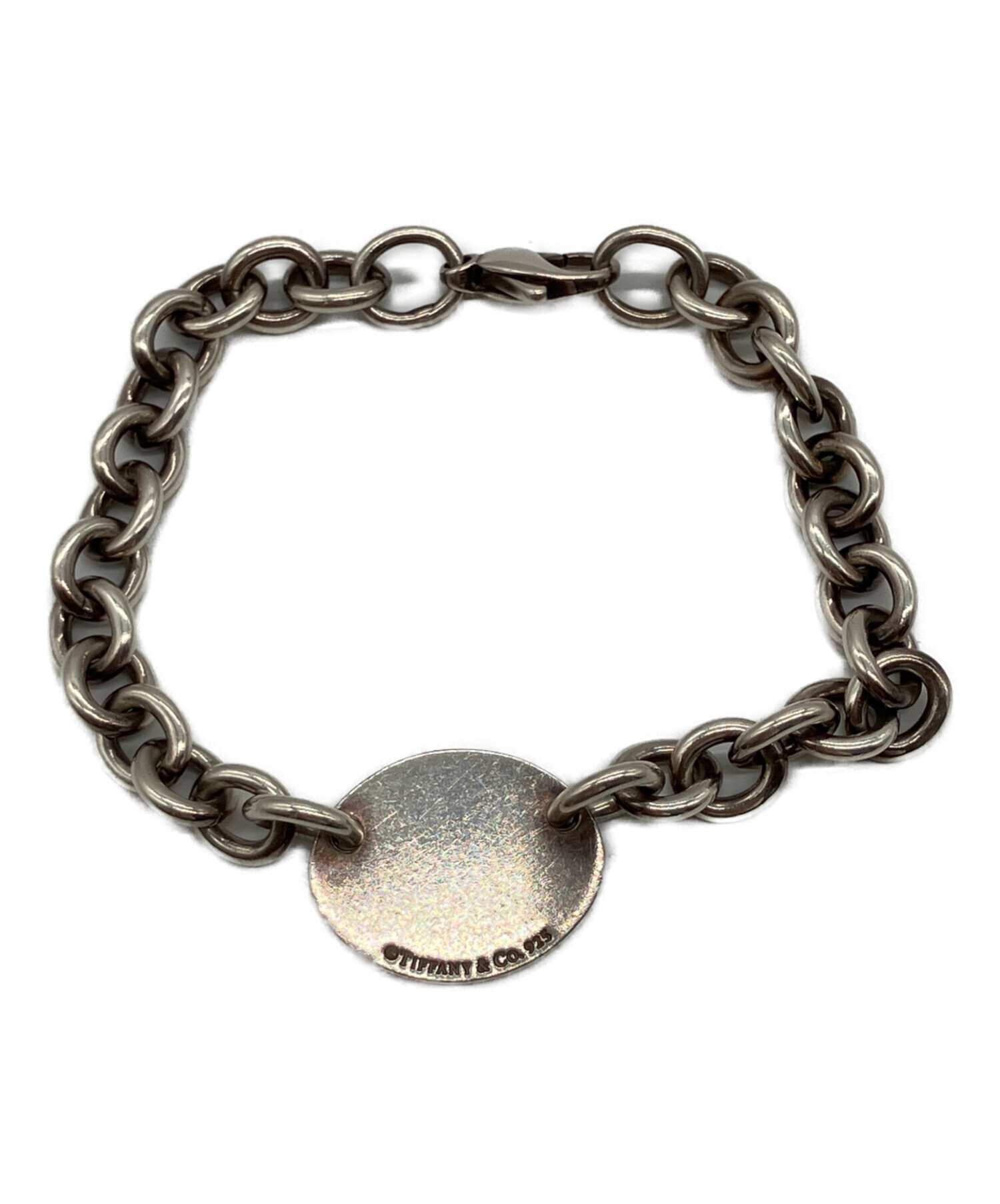 ※訳ありです。ティファニー リターントゥ オーバル ブレスレット SV925 中古・古着通販】Tiffany & Co. (ティファニー) リターントゥ