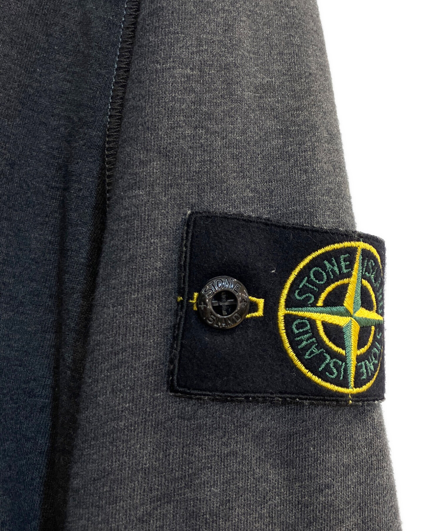 STONE  ストーンアイランド スウェット M グレー 【古着】【中古】【送料無料】 中古・古着通販】STONE ISLAND (ストーンアイランド) クルーネック