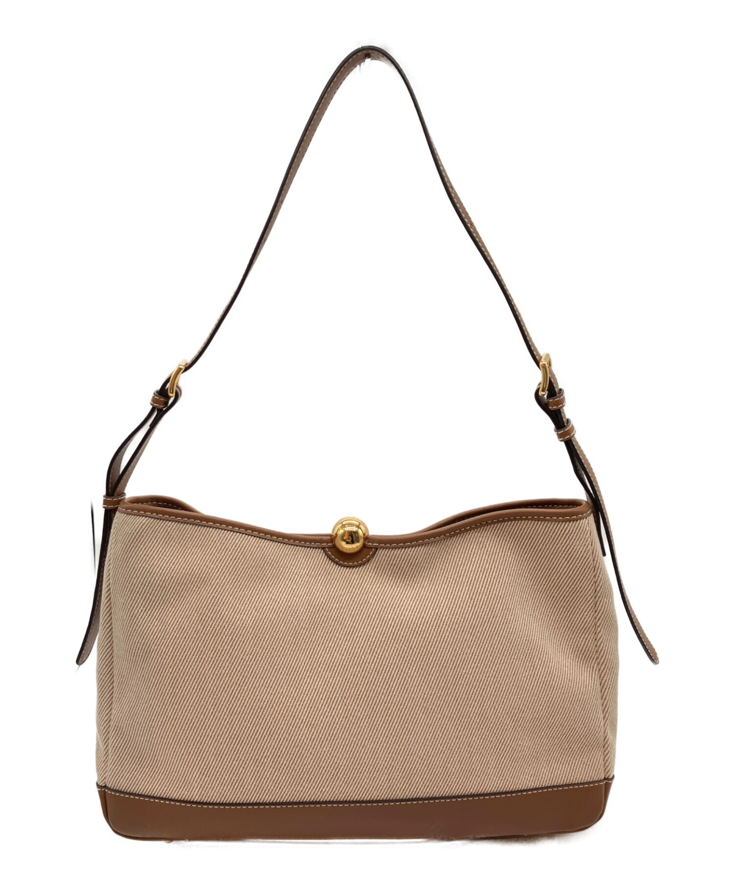 中古・古着通販】FURLA (フルラ) Sfera Soft Shoulder Bag L ベージュ 