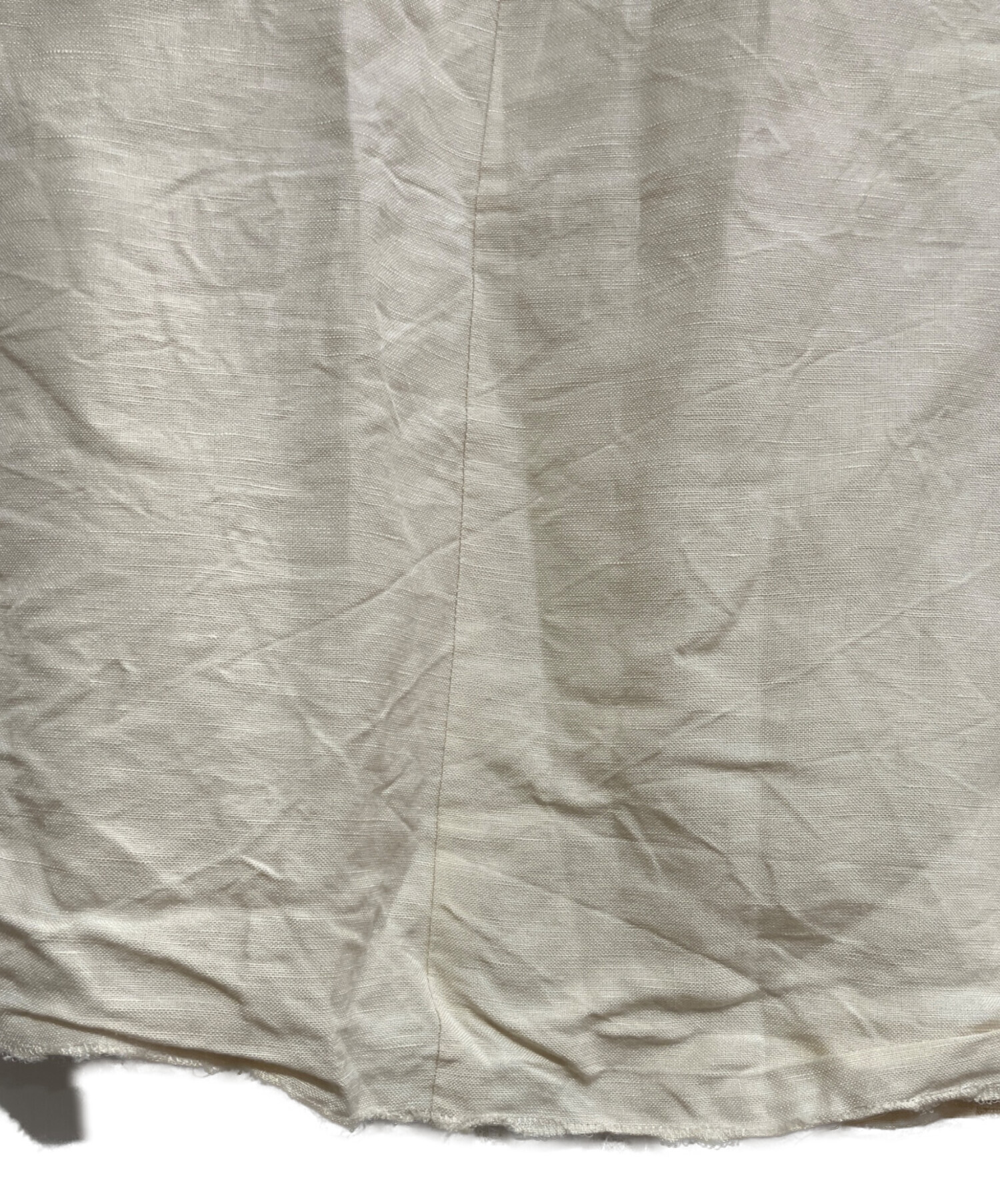 ノースリーブ ワンピース ベージュ中古 中古・古着通販】Hermaphrodite (エルマフロディット) リネン混