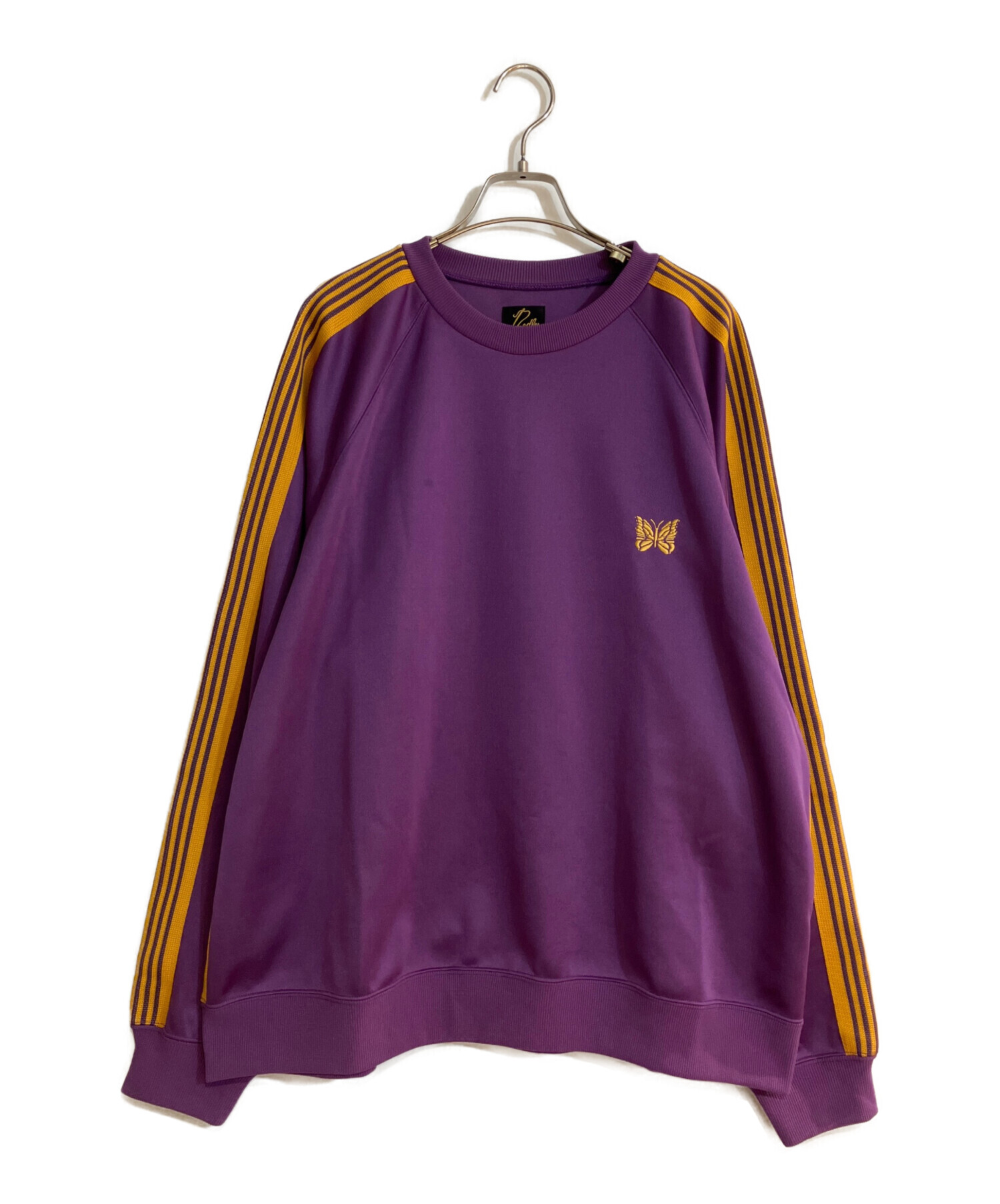 Needles トラッククルーネックシャツ XL パープル 中古・古着通販】Needles (ニードルズ) Track Crew Neck Shirt ― Poly