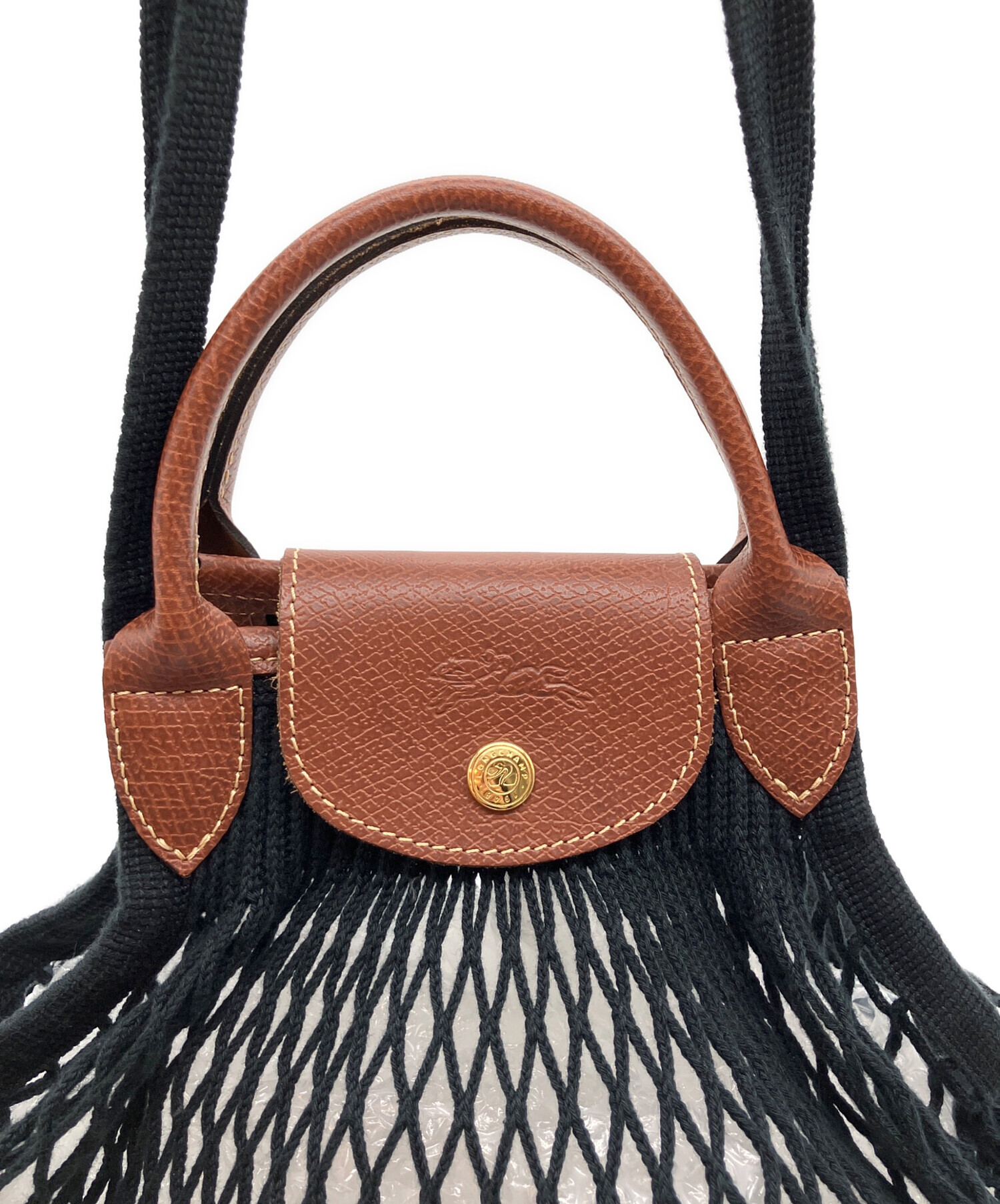 中古・古着通販】LONGCHAMP (ロンシャン) ネットバッグ ルプリアージュ