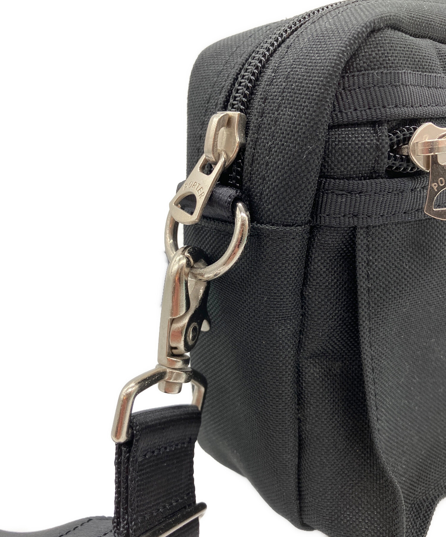 【中古】ポーター PORTER ショルダーバッグ M70817-4 中古・古着通販】PORTER (ポーター) ショルダーバッグ ブラック