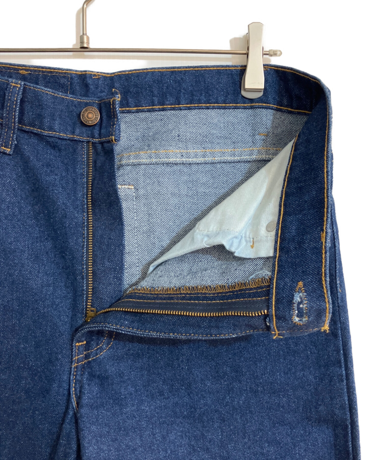 【雰囲気抜群】Levi's 505 デニムパンツ W3x L3x 縦落ち 濃紺 中古・古着通販】LEVI'S (リーバイス) 505デニムパンツ インディゴ
