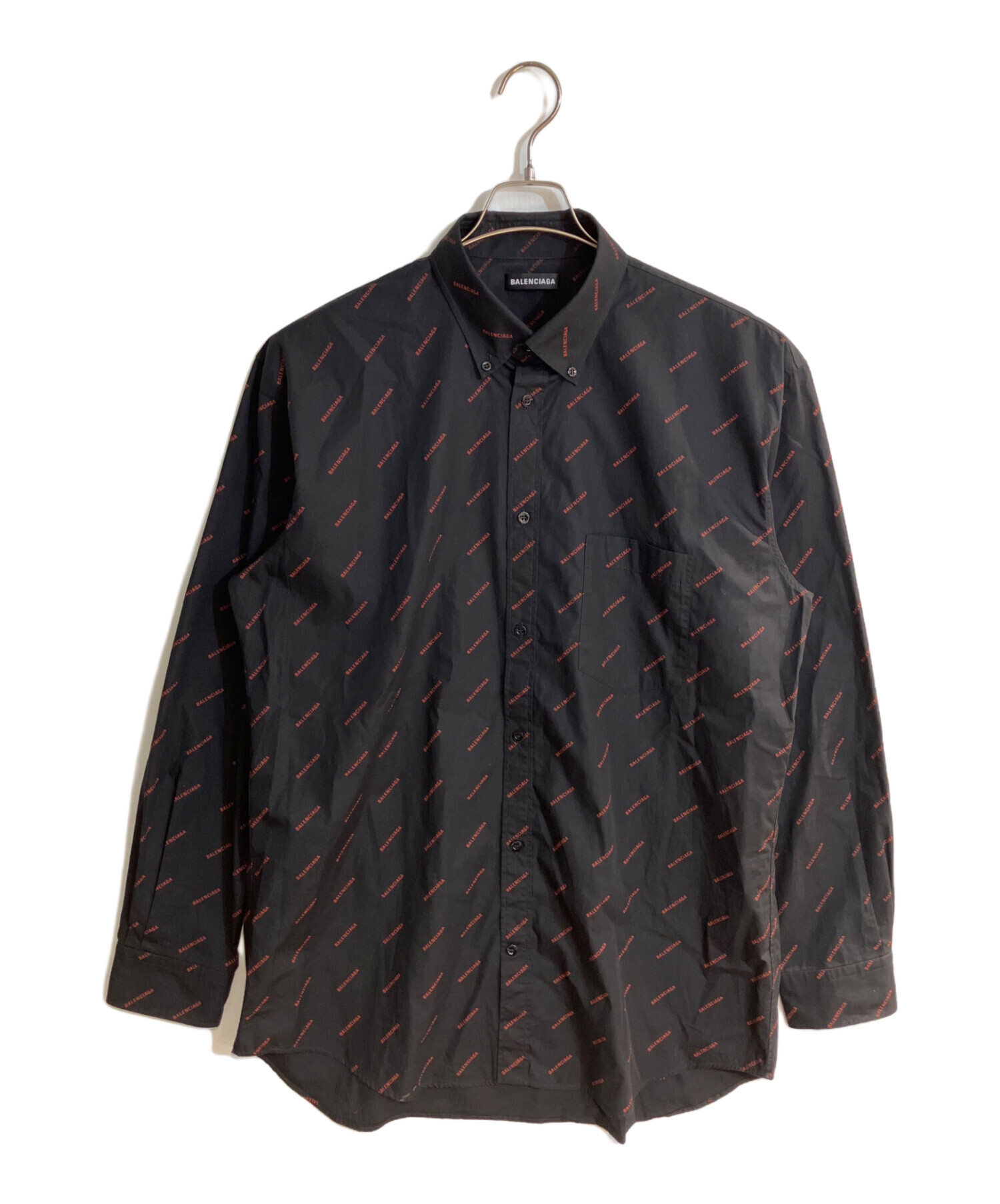 中古・古着通販】BALENCIAGA (バレンシアガ) All Over Logo L/S Shirt