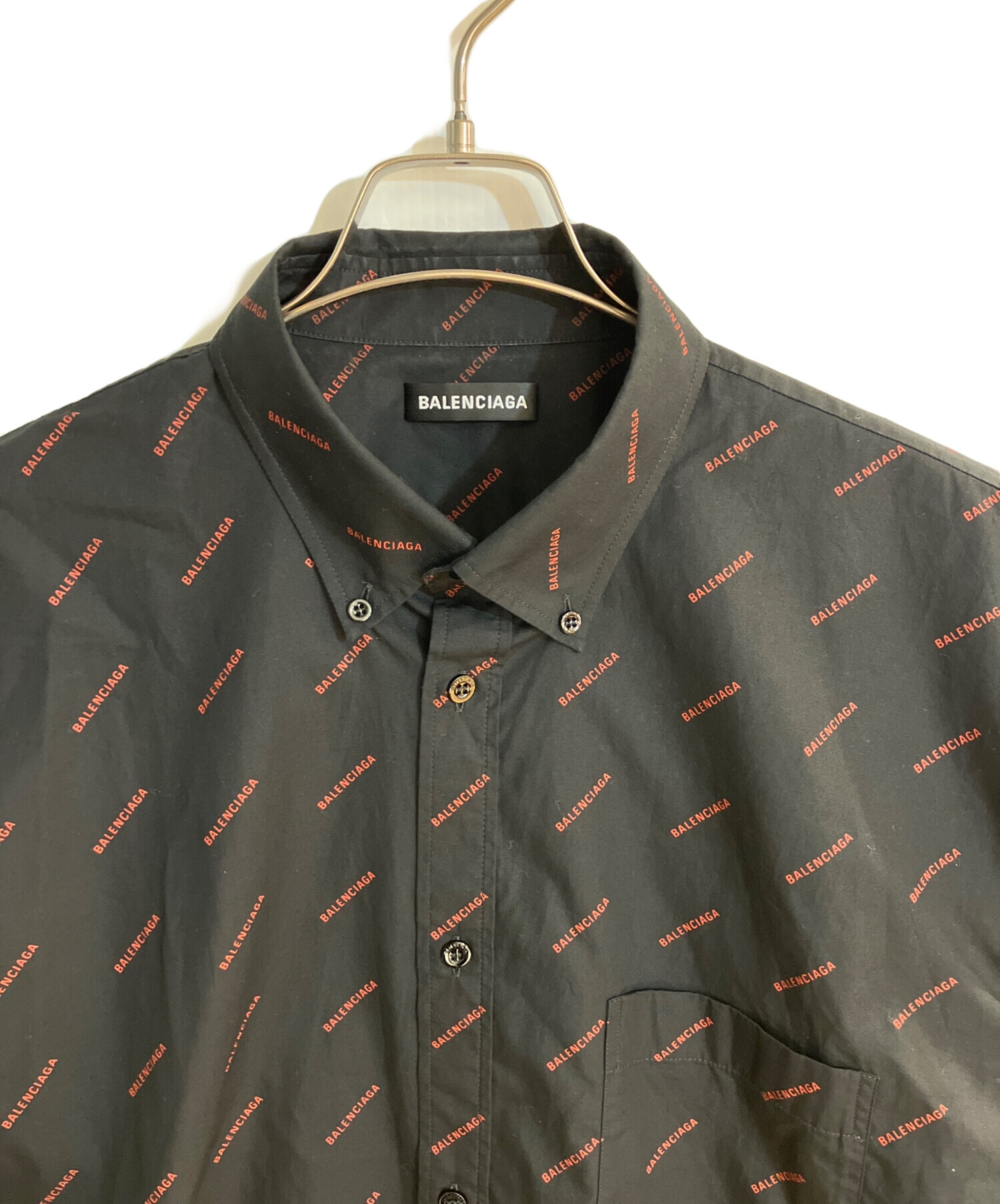 中古・古着通販】BALENCIAGA (バレンシアガ) All Over Logo L/S Shirt
