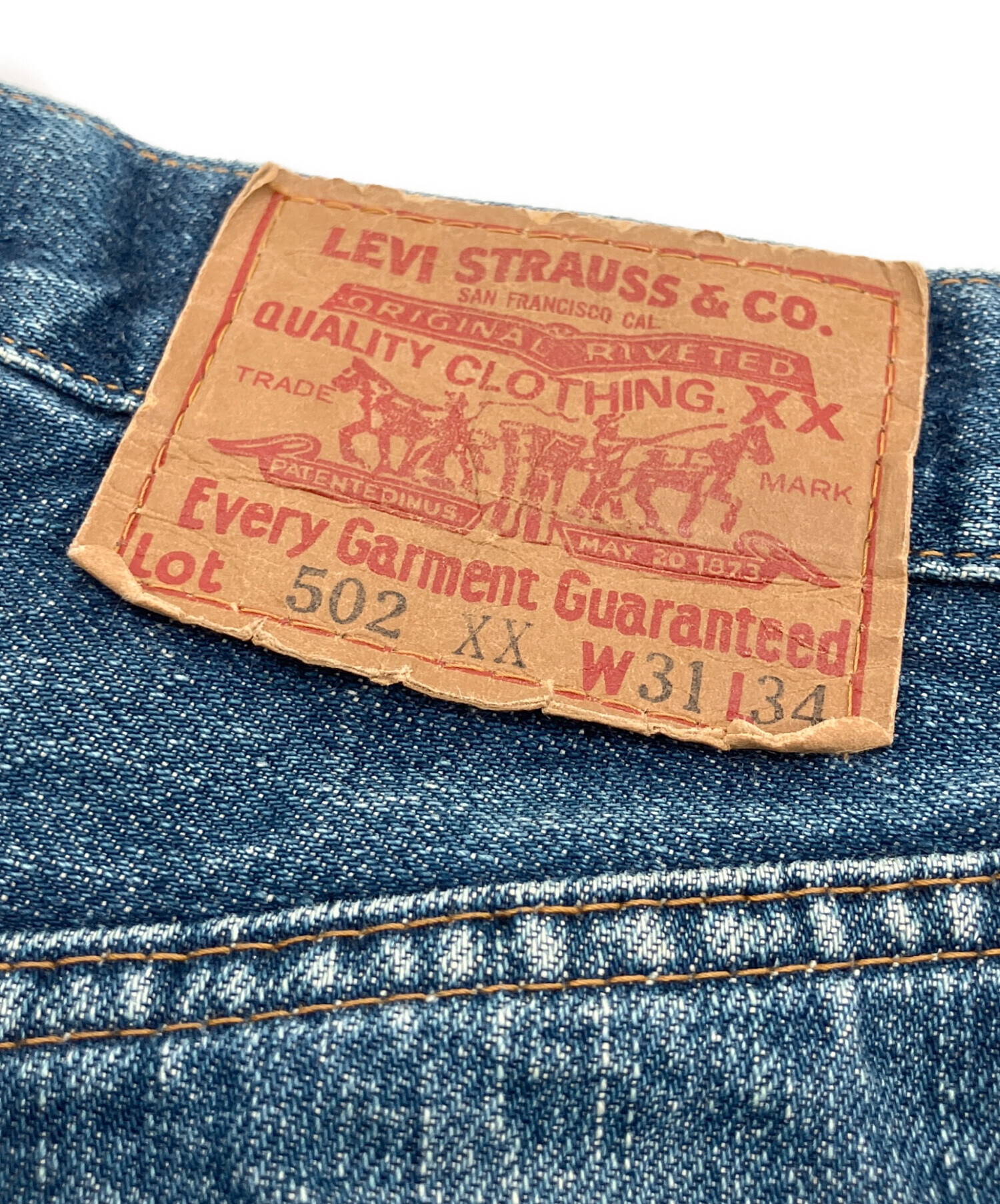中古・古着通販】LEVI'S (リーバイス) 502XXデニムパンツ インディゴ