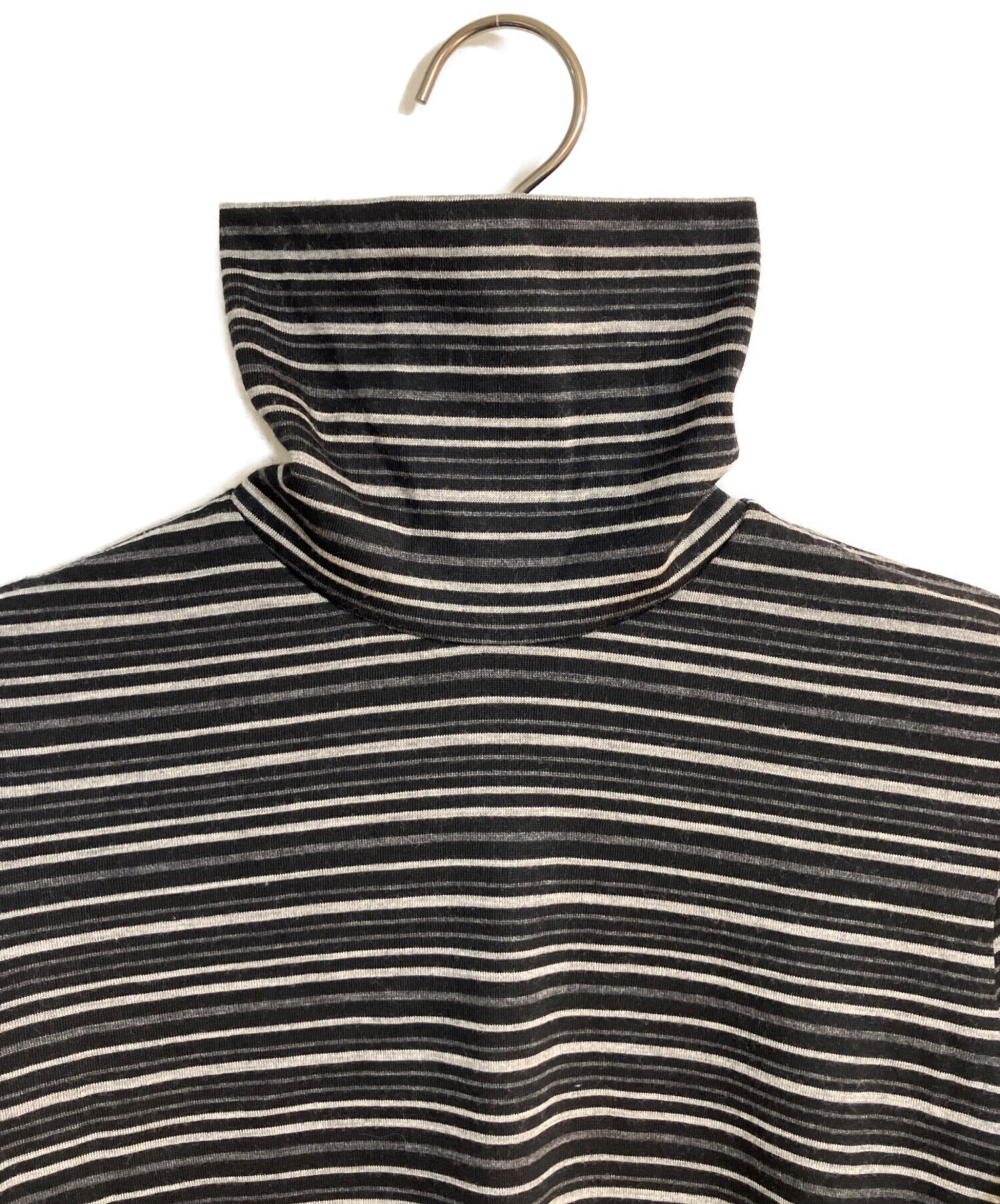 Dior HOMME ディオール 05 ボーダー タートルネック カットソー 中古・古着通販】Dior Homme (ディオール オム) ボーダー