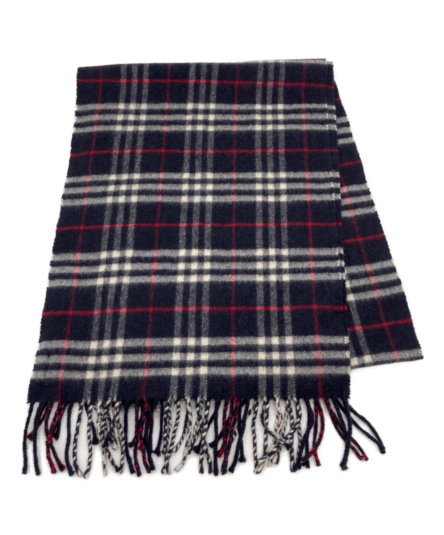 な*ん様 Burberry バーバリー　Bロゴ　マフラー　カシミヤ 中古・古着通販】BURBERRY (バーバリー) カシミヤ100％ノバチェック