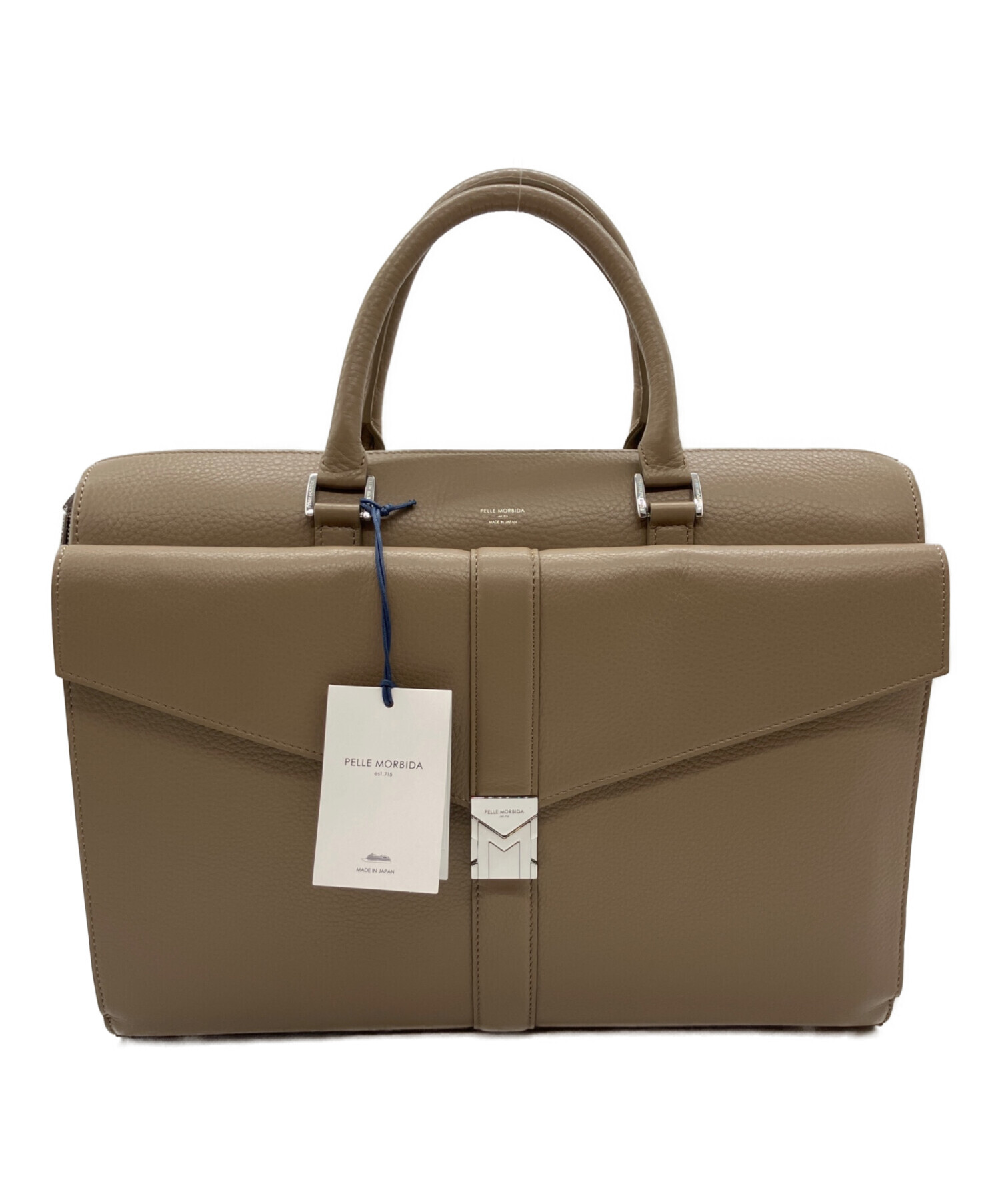 ペッレモルビダ　PELLE MORBIDA ベージュ ビジネスバッグ　2部屋 中古・古着通販】PELLE MORBIDA (ペッレモルビダ) 干場義雅モデル