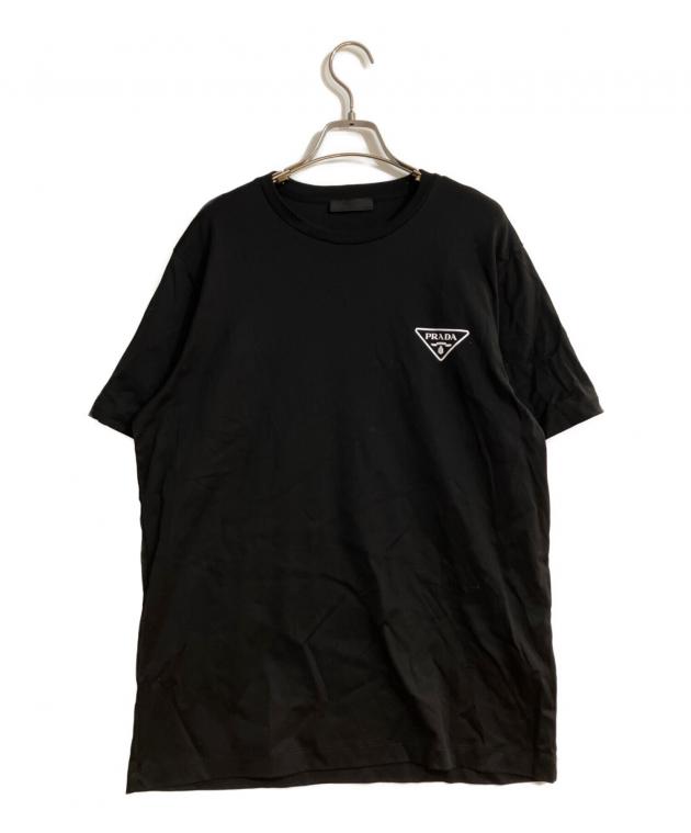 中古・古着通販】PRADA (プラダ) トライアングルロゴ プリントTシャツ
