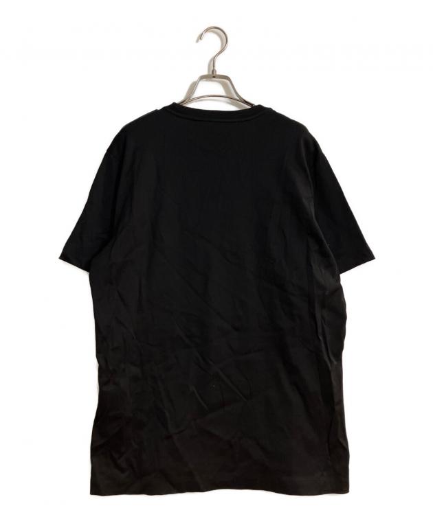 プラダ　Tシャツ　ブラック　Ｓ　未使用 中古・古着通販】PRADA (プラダ) トライアングルロゴ プリントTシャツ