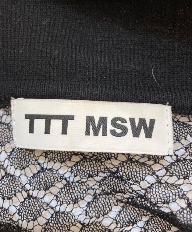 中古・古着通販】TTT MSW (ティー) See-Through Knit Cardigan