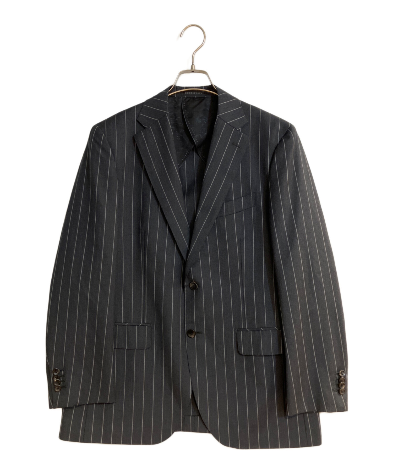 中古・古着通販】Hilton (ヒルトン) ストライプセットアップスーツ