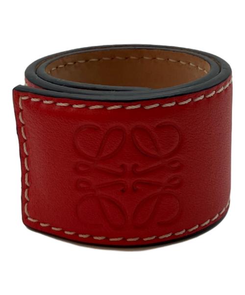 中古・古着通販】LOEWE (ロエベ) アナグラムレザーバングル レッド
