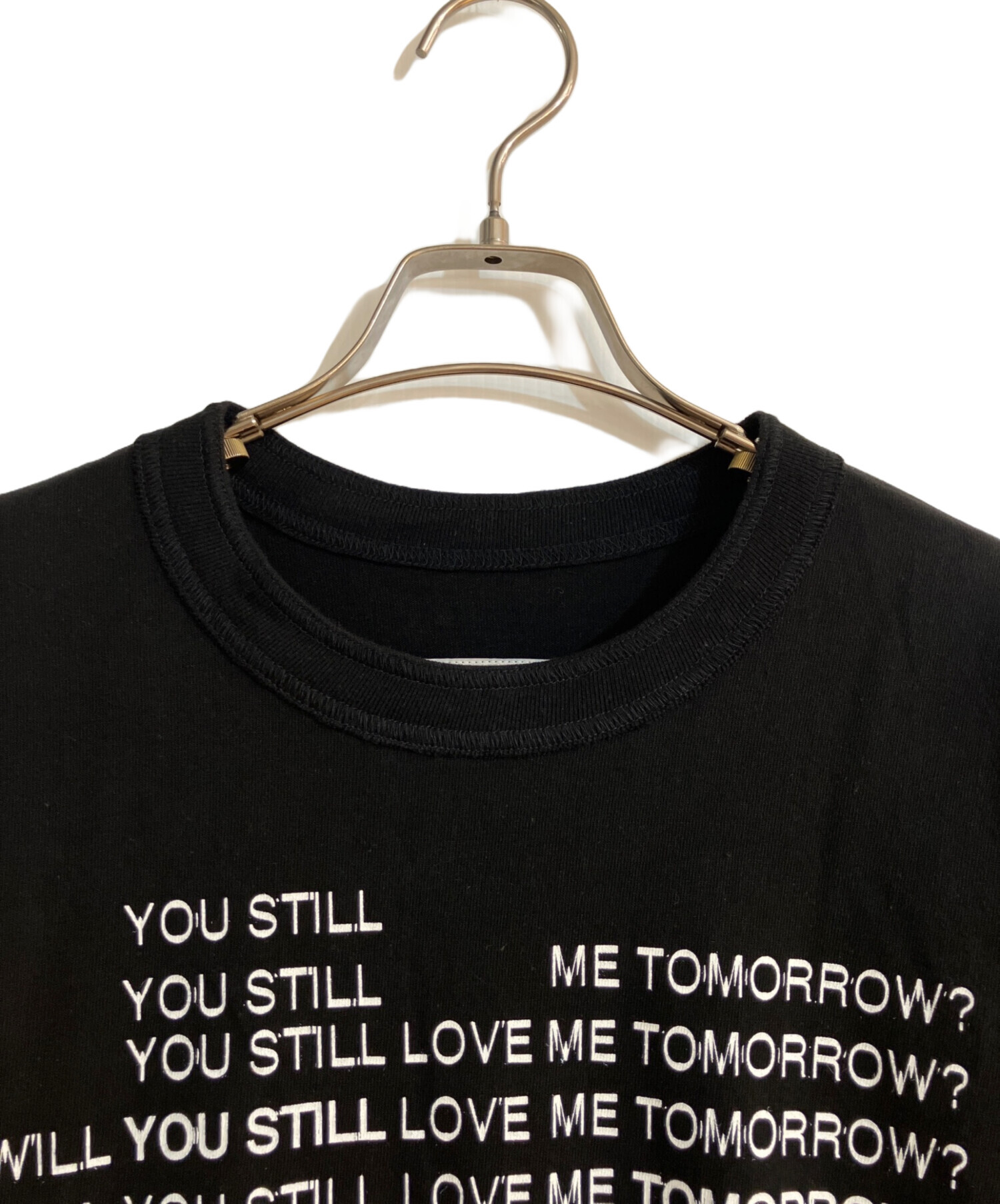 中古・古着通販】sacai (サカイ) プリントTシャツ ブラック サイズ:4