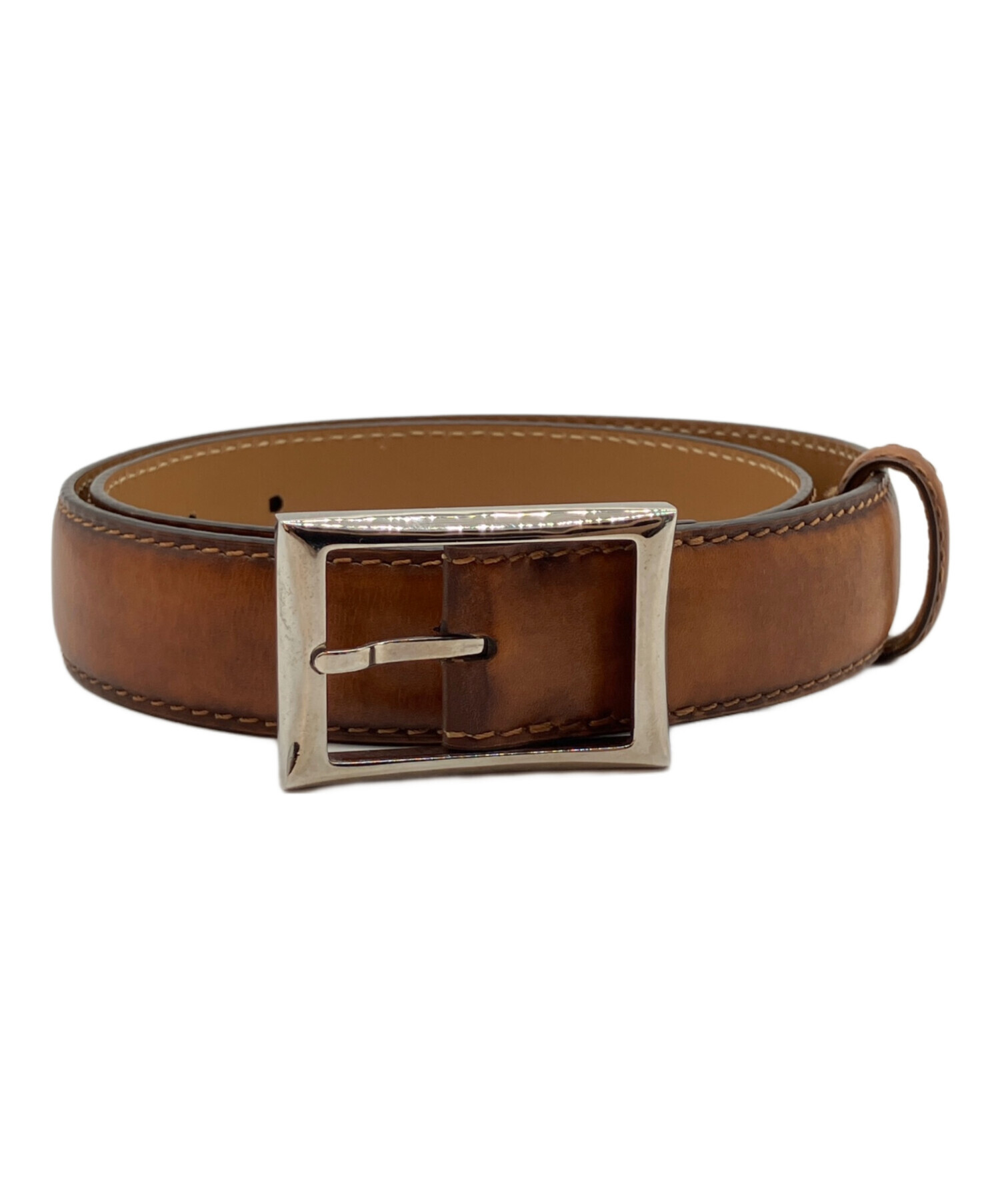 中古・古着通販】Berluti (ベルルッティ) レザーベルト ブラウン