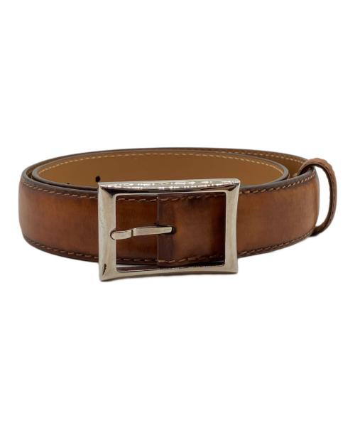Berluti ブラウン レザーベルト　サイズ90/36 中古・古着通販】Berluti (ベルルッティ) レザーベルト ブラウン